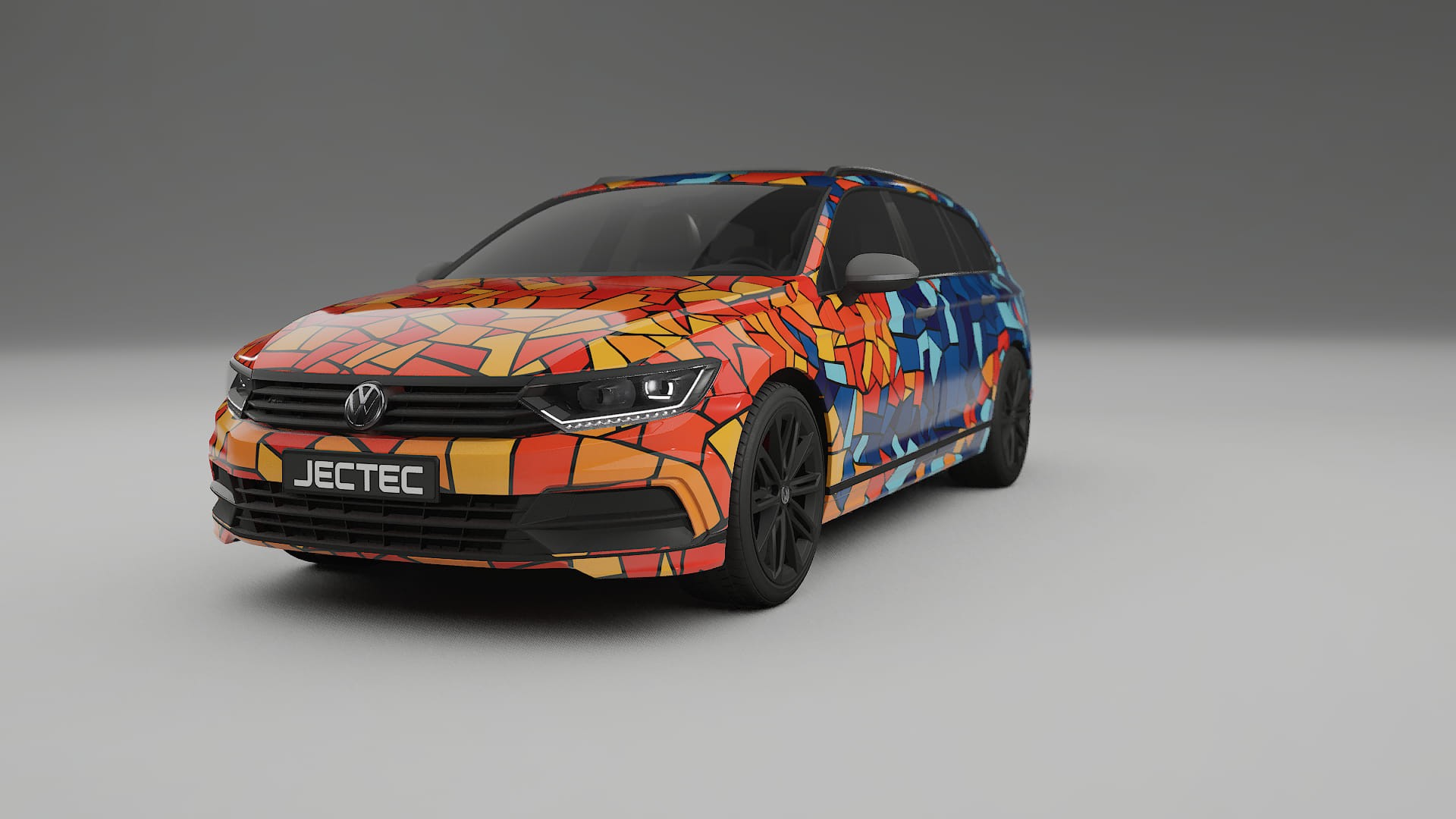 VW Passat VariantR B8 BARCELONA – Design-Wrap PPF-Kit aus bedruckbarer Polyurethanfolie