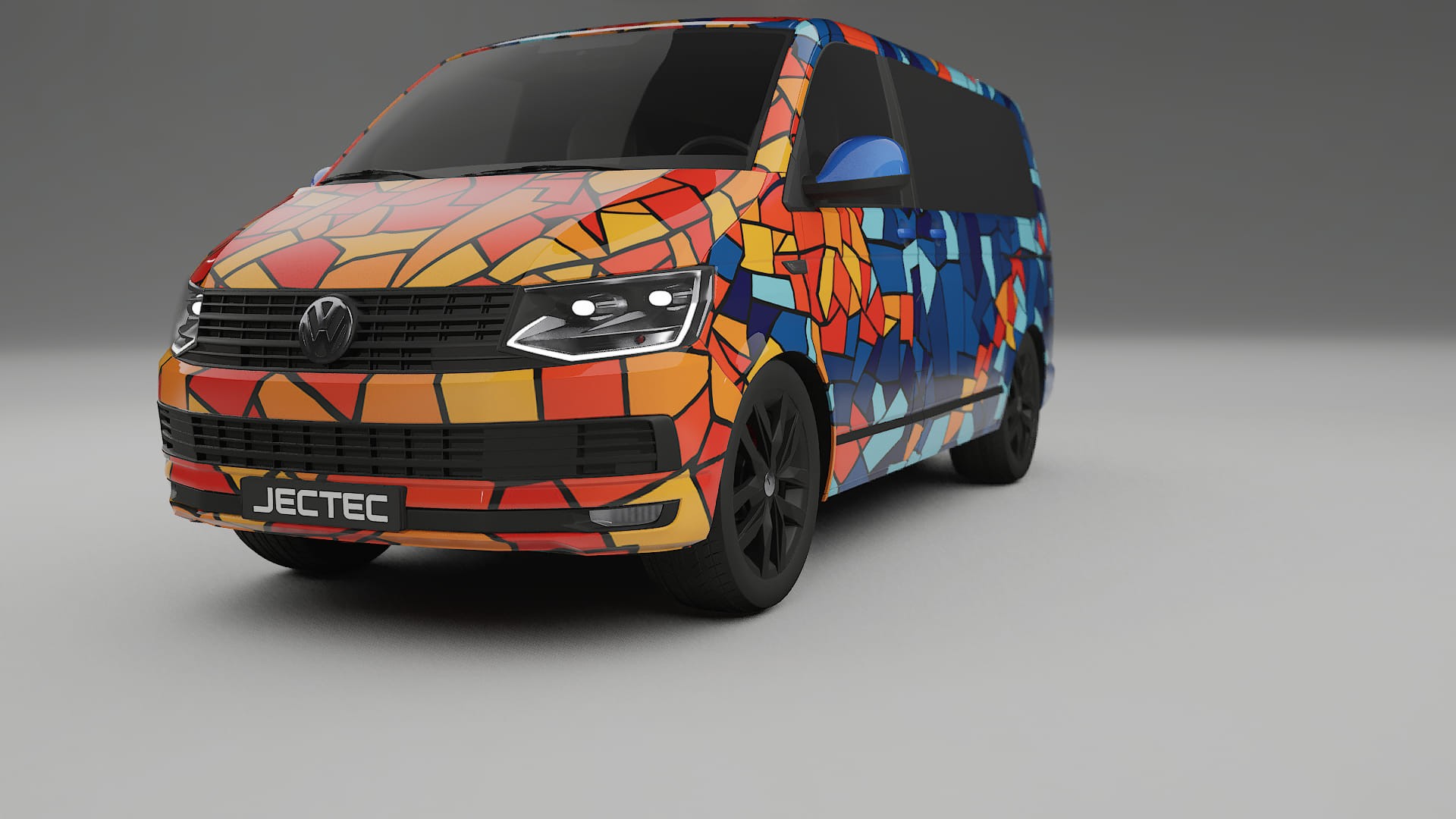 VW Transporter T6 Multivan BARCELONA Designed Wrap PPF Kit – Printable Polyurethane Film