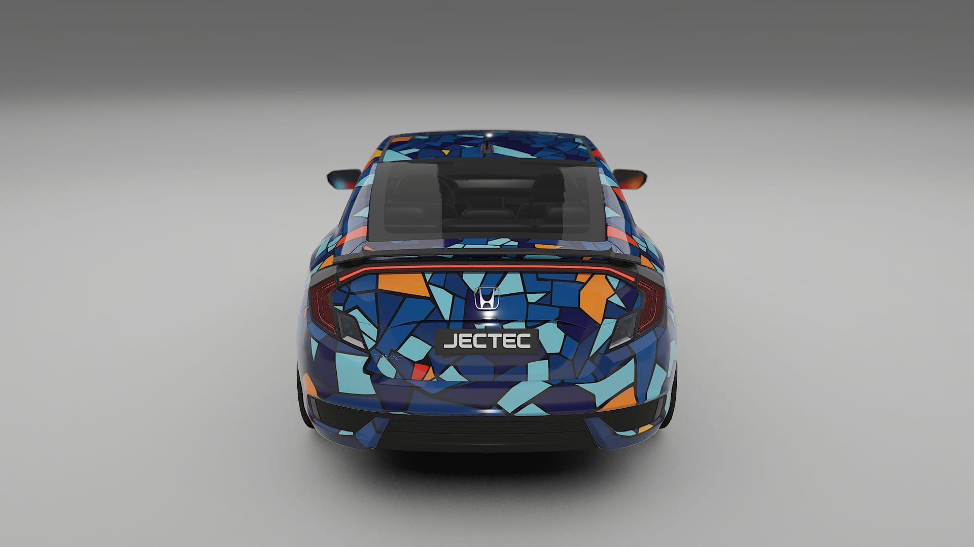 Honda Civic coupe prefacelift pre-LCI BARCELONA – Design-Wrap PPF-Kit aus bedruckbarer Polyurethanfolie