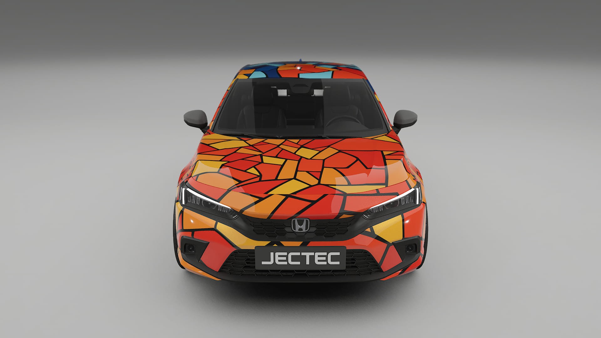 Honda Civic hatchback BARCELONA – Design-Wrap PPF-Kit aus bedruckbarer Polyurethanfolie