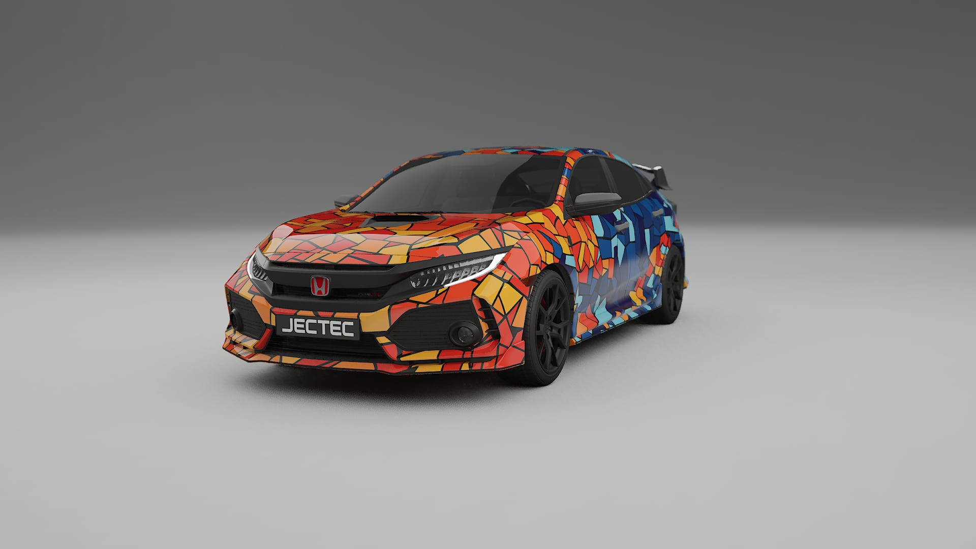 Honda Civic Type-R BARCELONA – Design-Wrap PPF-Kit aus bedruckbarer Polyurethanfolie