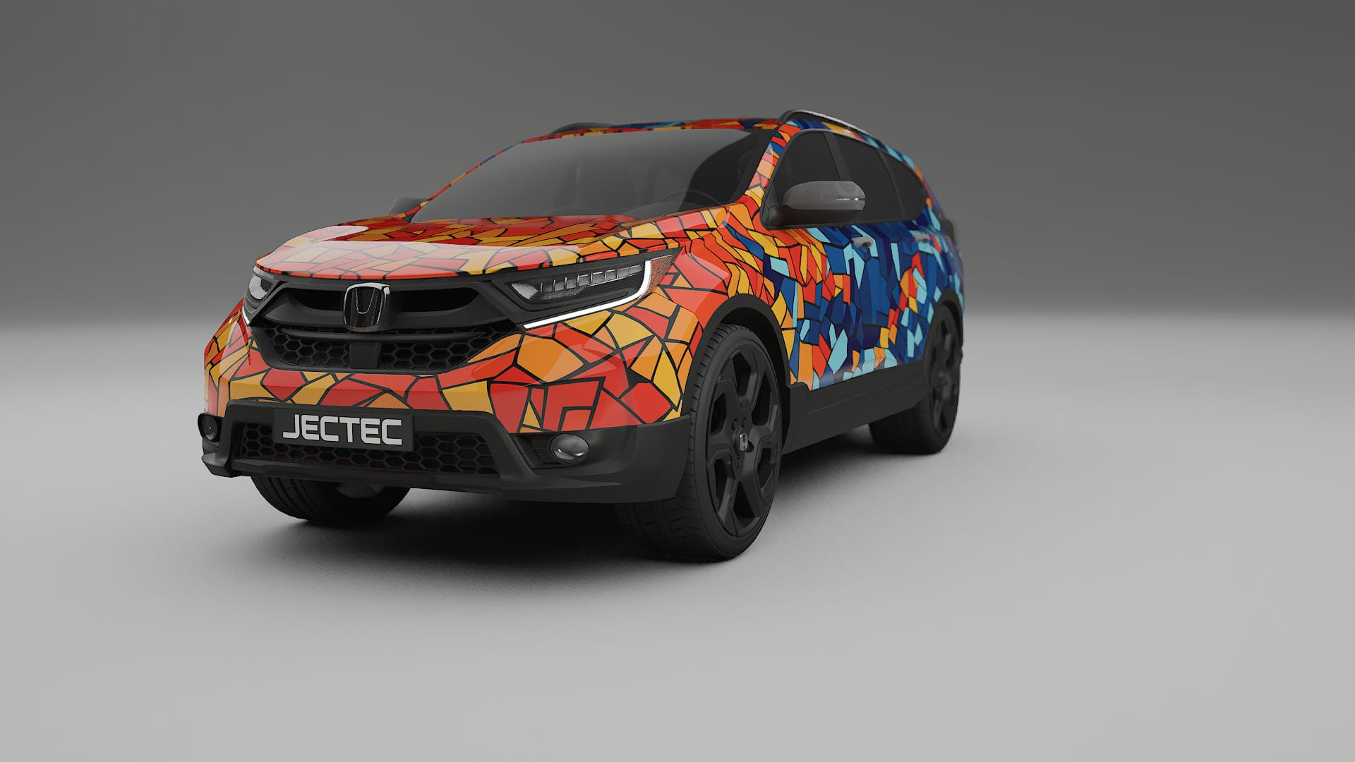 Honda CRV Touring prefacelift pre-LCI BARCELONA Designed Wrap PPF Kit – Printable Polyurethane Film