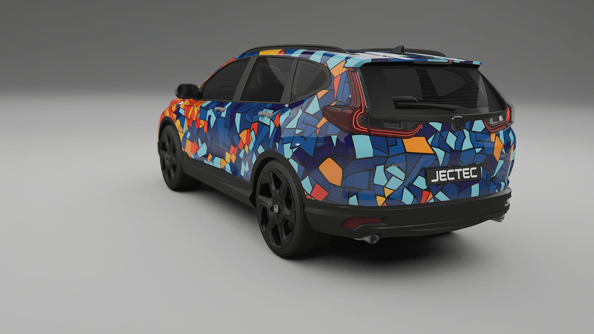 Honda CRV Touring prefacelift pre-LCI BARCELONA – Design-Wrap PPF-Kit aus bedruckbarer Polyurethanfolie