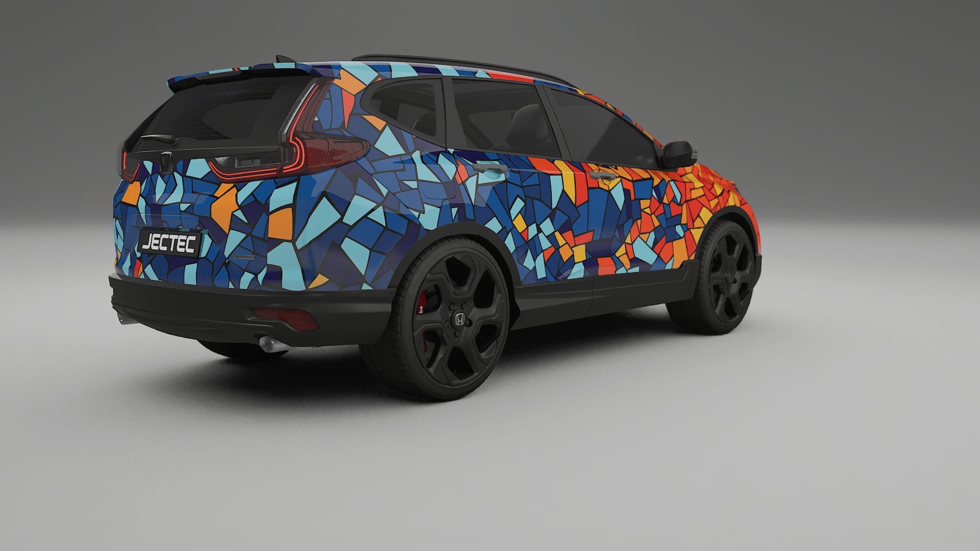 Honda CRV Touring prefacelift pre-LCI BARCELONA Designed Wrap PPF Kit – Printable Polyurethane Film