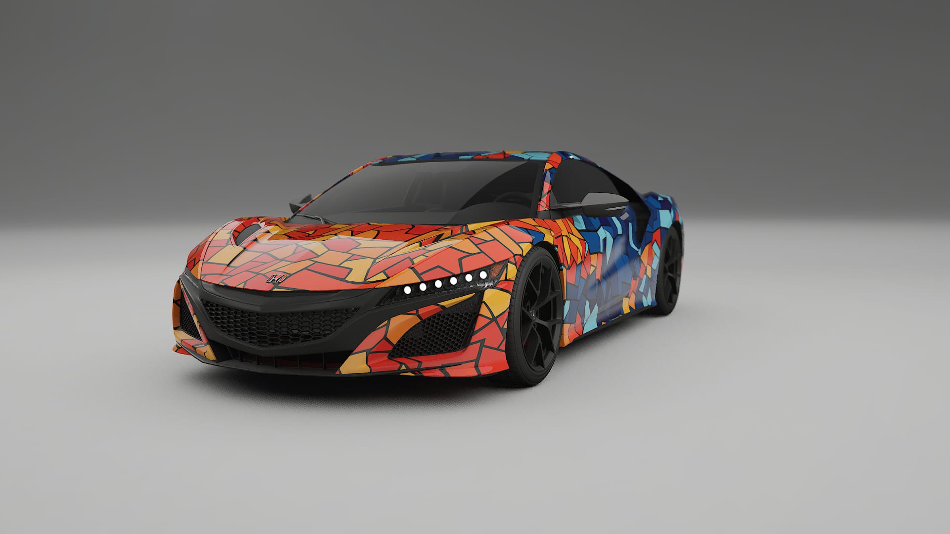 Honda NSX prefacelift pre-LCI BARCELONA – Design-Wrap PPF-Kit aus bedruckbarer Polyurethanfolie