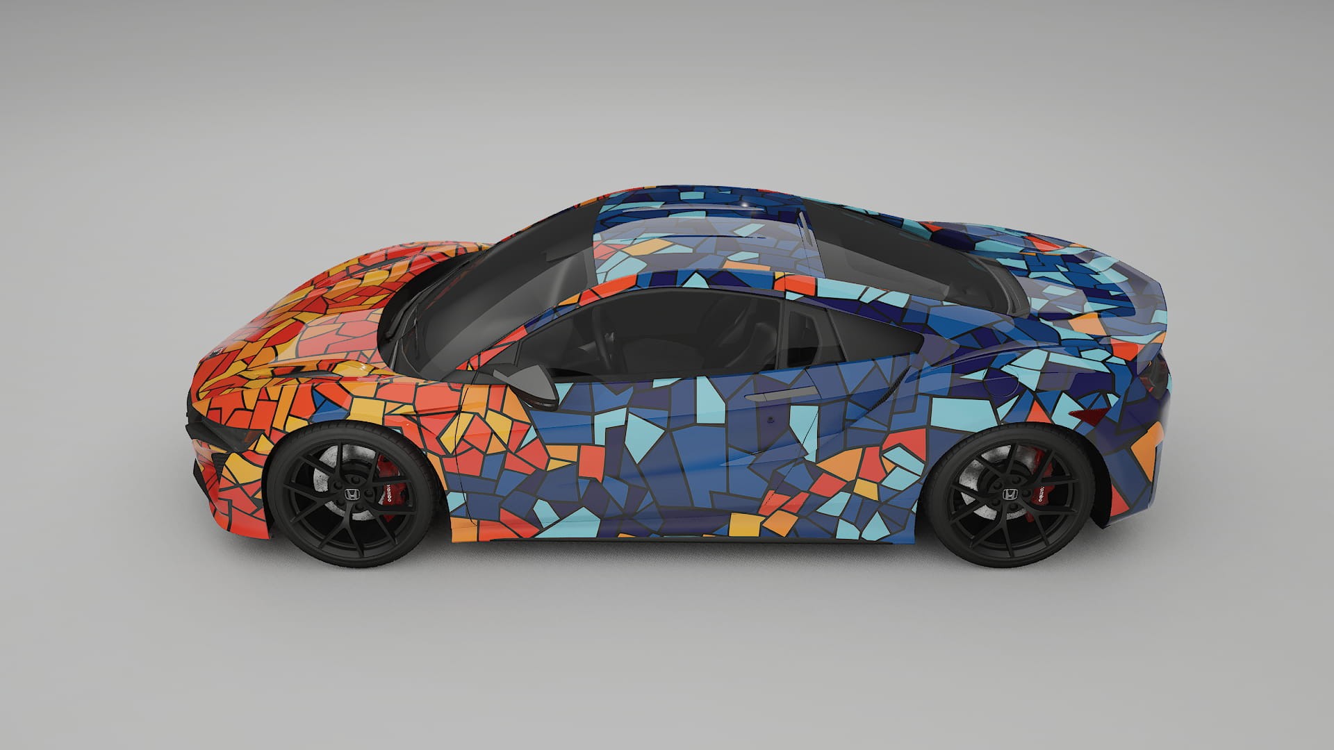 Honda NSX prefacelift pre-LCI BARCELONA Designed Wrap PPF Kit – Printable Polyurethane Film