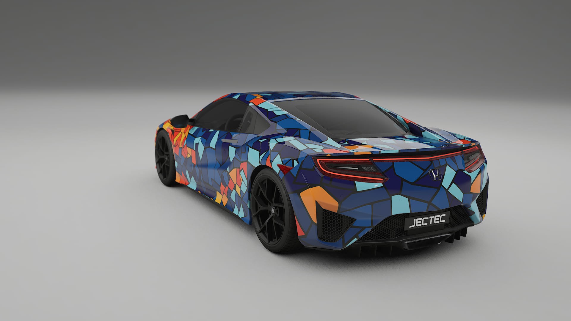 Honda NSX prefacelift pre-LCI BARCELONA – Design-Wrap PPF-Kit aus bedruckbarer Polyurethanfolie