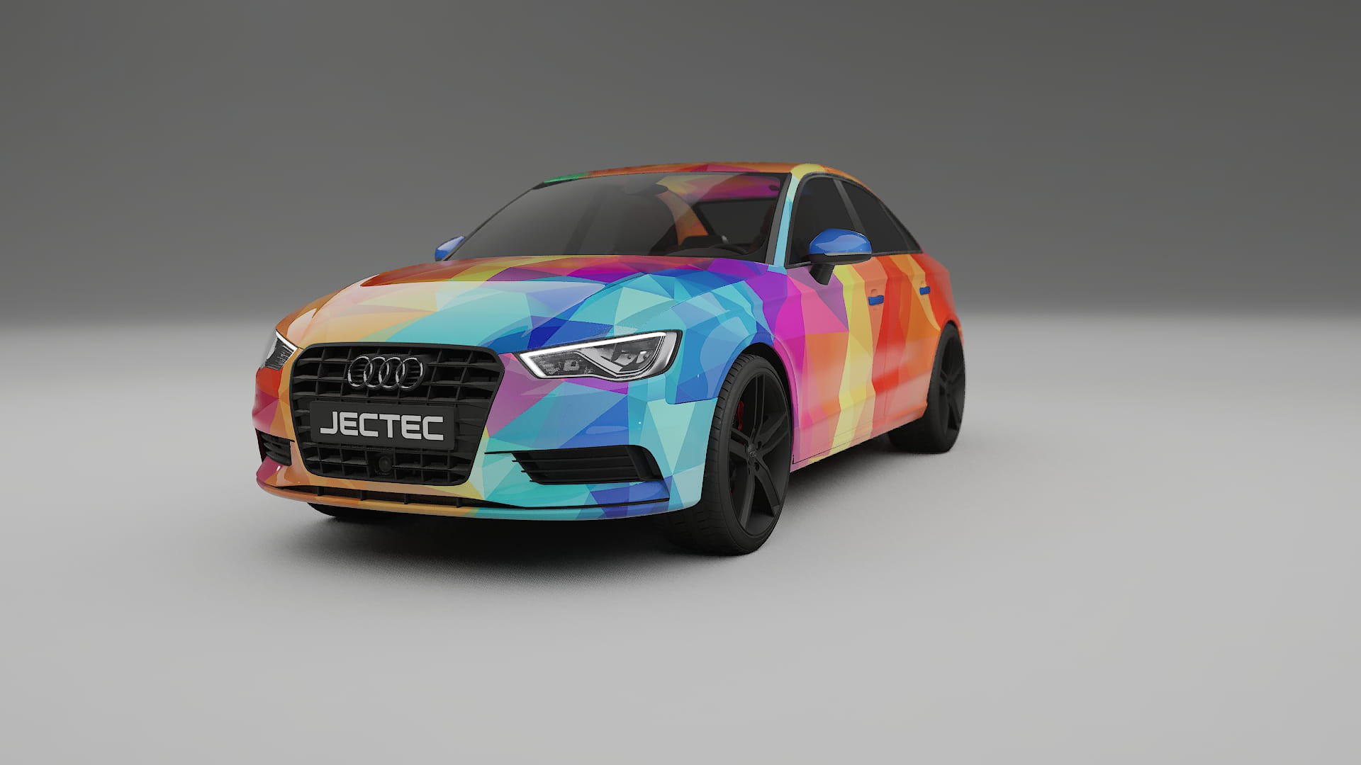 Audi A3 8V sedan prefacelift pre-LCI VECTOR VIBE – Design-Wrap PPF-Kit aus bedruckbarer Polyurethanfolie