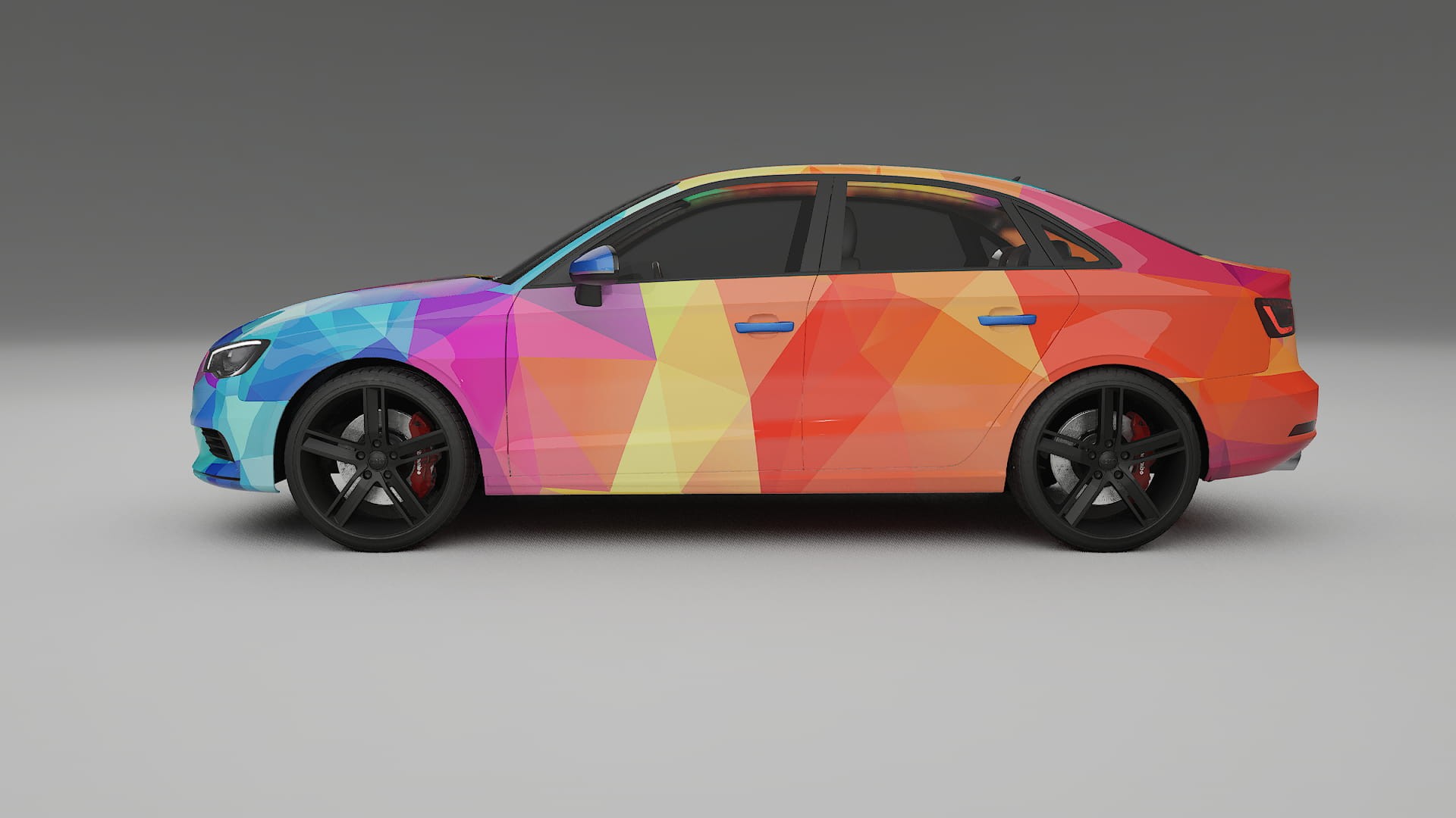 Audi A3 8V sedan prefacelift pre-LCI VECTOR WIBE Designed Wrap PPF Kit – Printable Polyurethane Film
