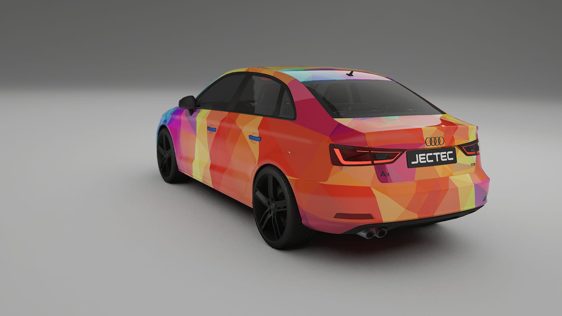 Audi A3 8V sedan prefacelift pre-LCI VECTOR WIBE Designed Wrap PPF Kit – Printable Polyurethane Film