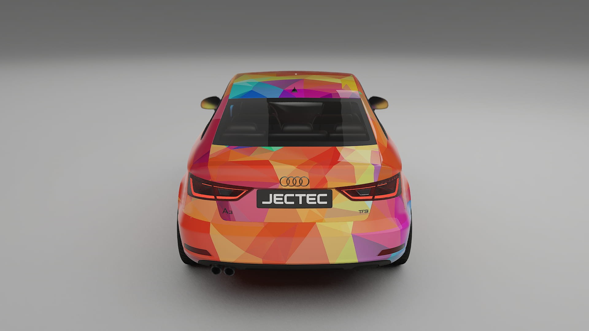 Audi A3 8V sedan prefacelift pre-LCI VECTOR VIBE – Design-Wrap PPF-Kit aus bedruckbarer Polyurethanfolie