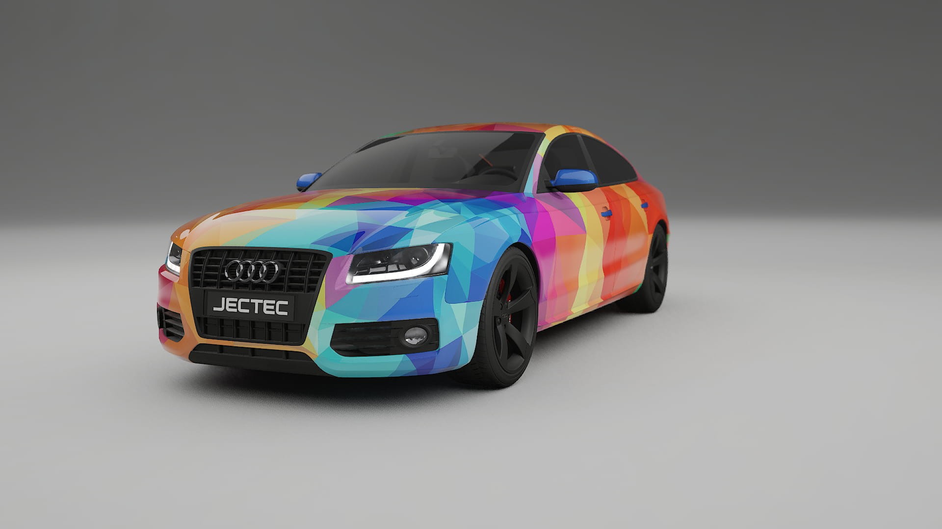 Audi A5 8T Sportback prefacelift pre-LCI VECTOR VIBE – Design-Wrap PPF-Kit aus bedruckbarer Polyurethanfolie