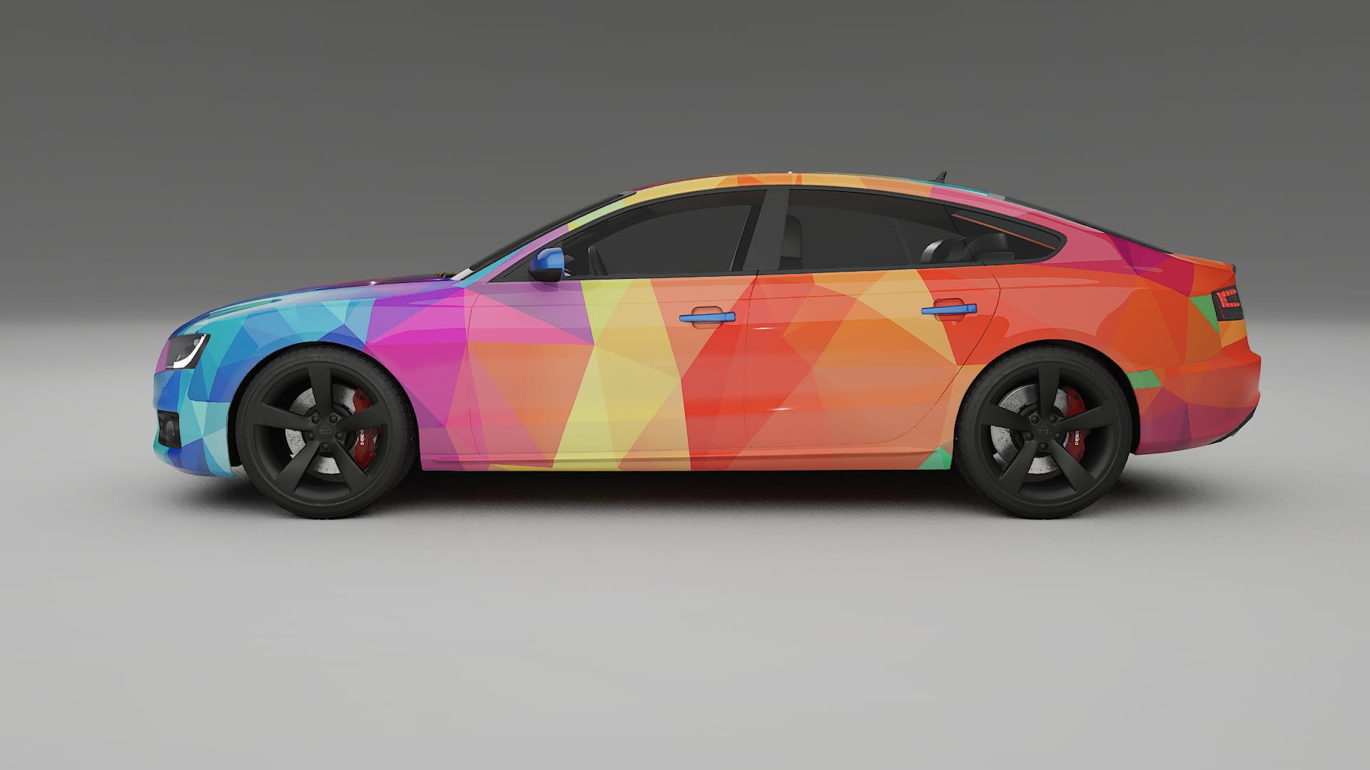 Audi A5 8T Sportback prefacelift pre-LCI VECTOR WIBE Designed Wrap PPF Kit – Printable Polyurethane Film