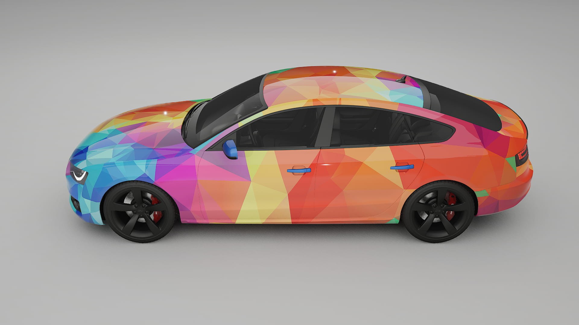 Audi A5 8T Sportback prefacelift pre-LCI VECTOR WIBE Designed Wrap PPF Kit – Printable Polyurethane Film