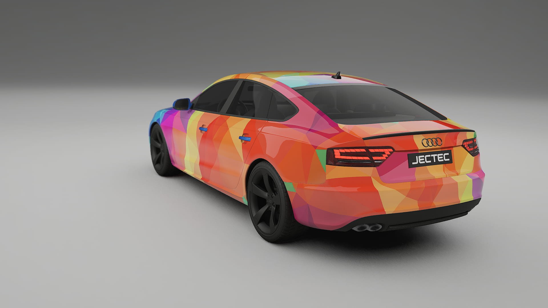 Audi A5 8T Sportback prefacelift pre-LCI VECTOR VIBE – Design-Wrap PPF-Kit aus bedruckbarer Polyurethanfolie
