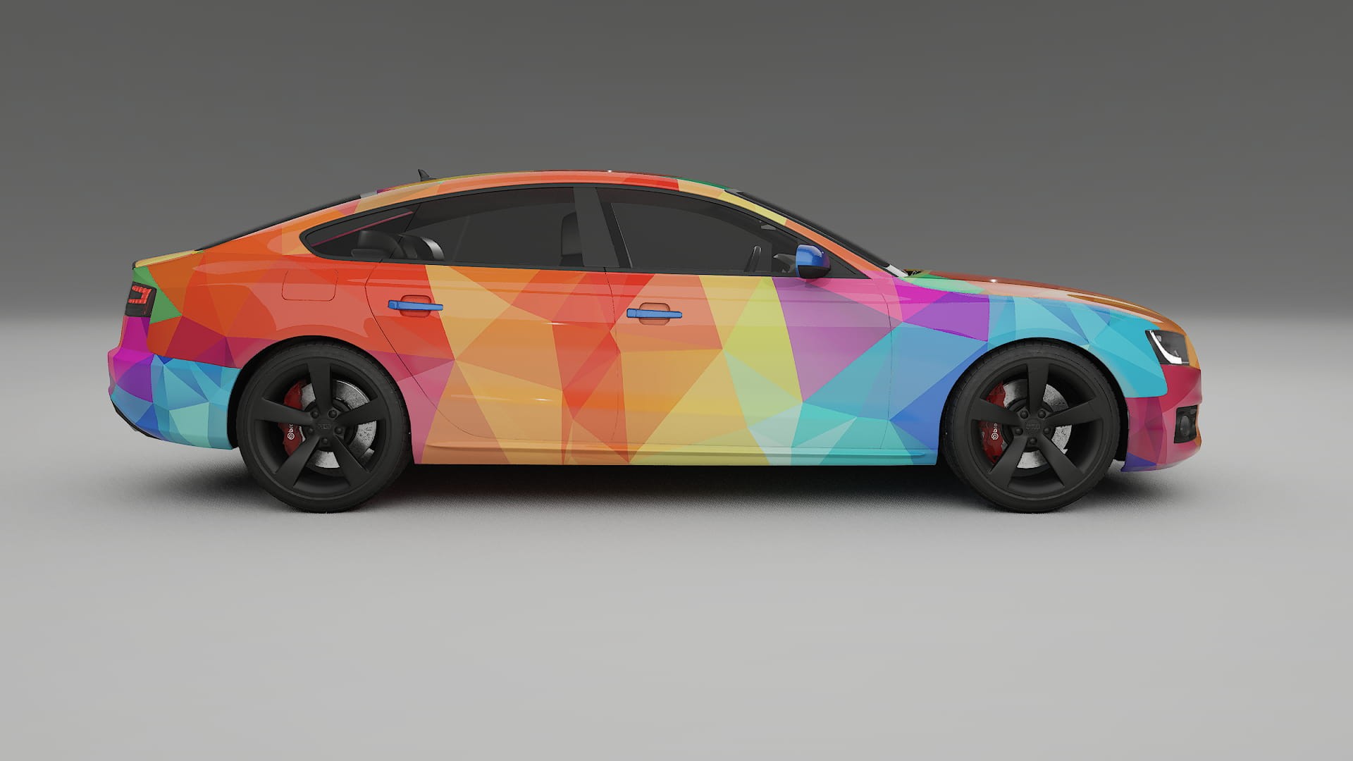 Audi A5 8T Sportback prefacelift pre-LCI VECTOR VIBE – Design-Wrap PPF-Kit aus bedruckbarer Polyurethanfolie