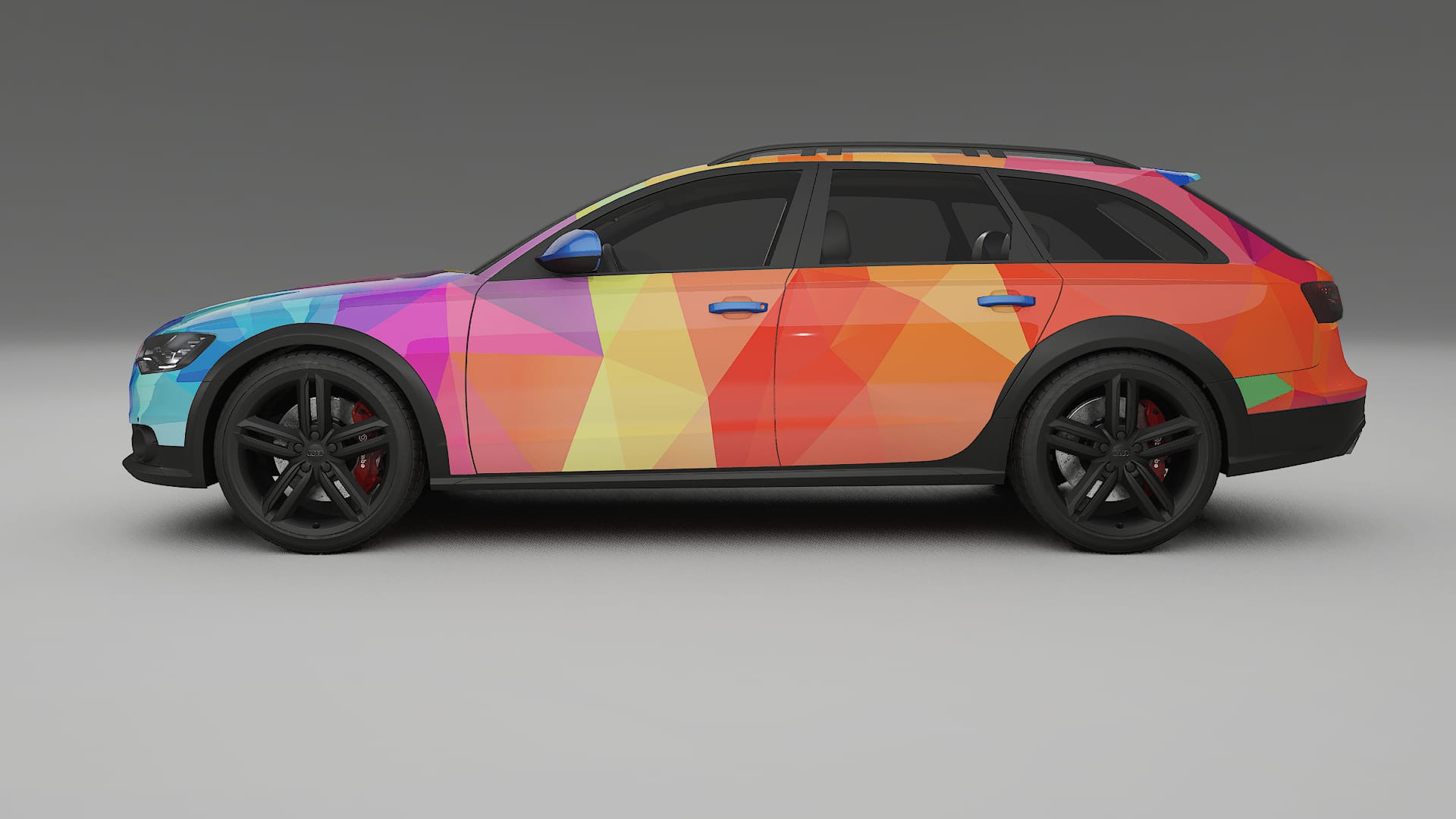 Audi A6 Allroad C7 prefacelift pre-LCI VECTOR VIBE Designed Wrap PPF Kit – Printable Polyurethane Film