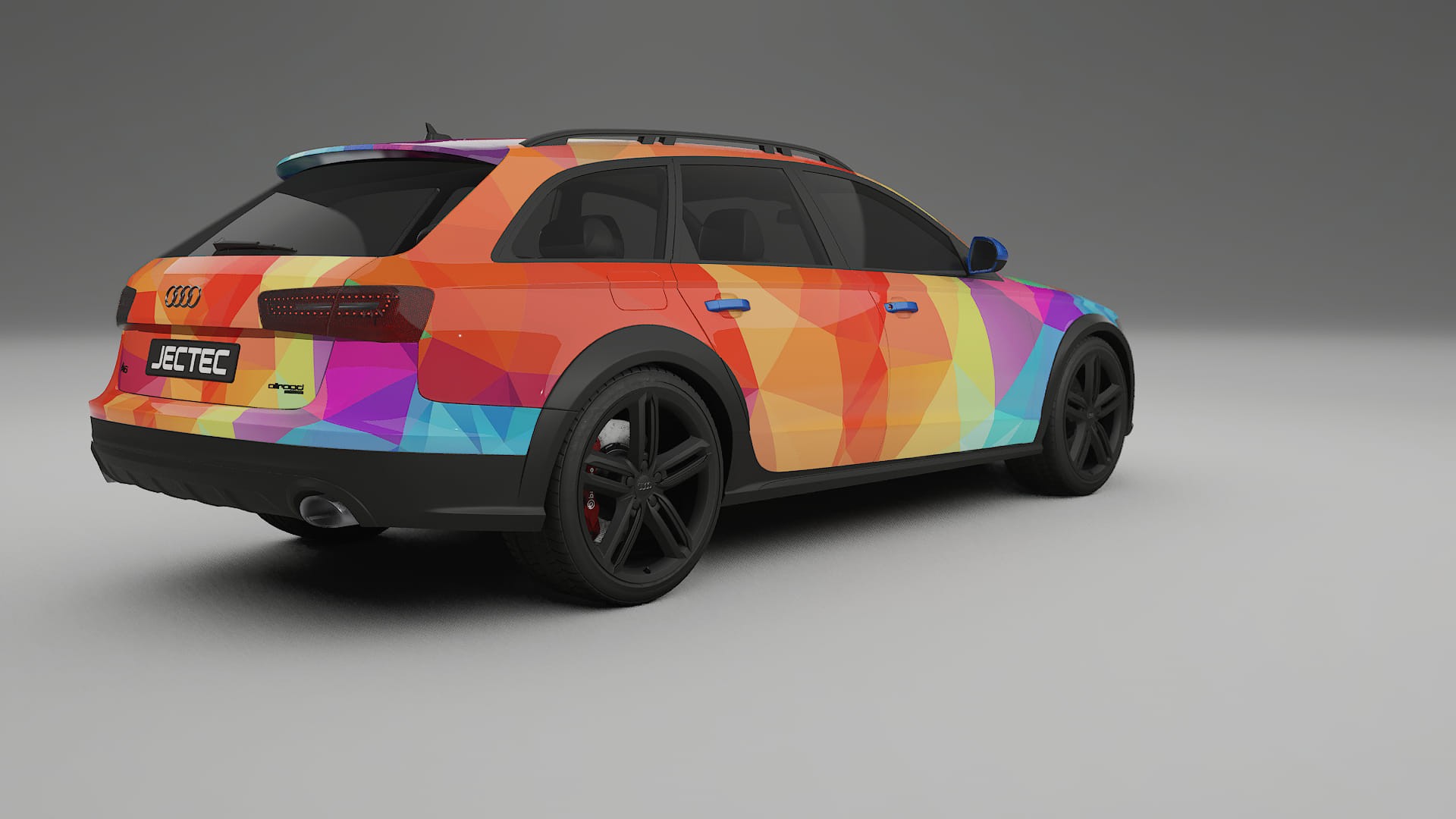 Audi A6 Allroad C7 prefacelift pre-LCI VECTOR VIBE – Design-Wrap PPF-Kit aus bedruckbarer Polyurethanfolie