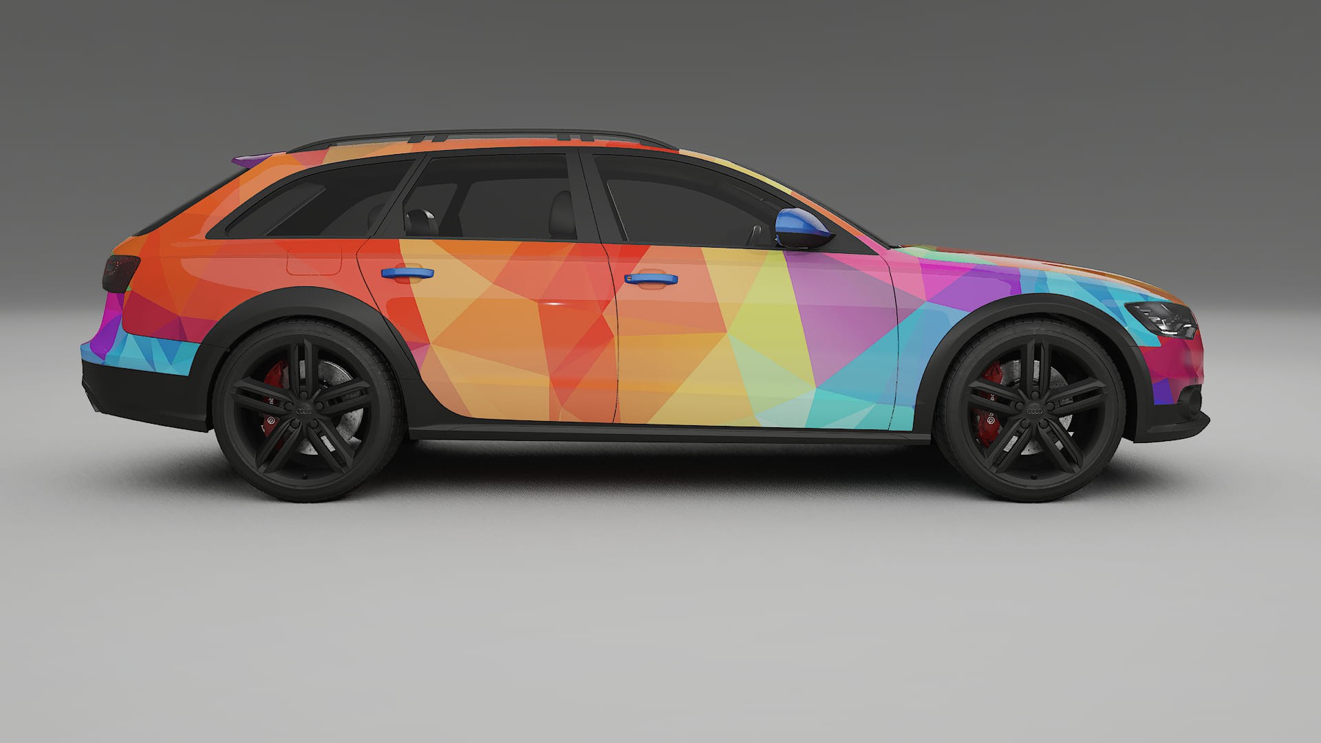 Audi A6 Allroad C7 prefacelift pre-LCI VECTOR VIBE – Design-Wrap PPF-Kit aus bedruckbarer Polyurethanfolie