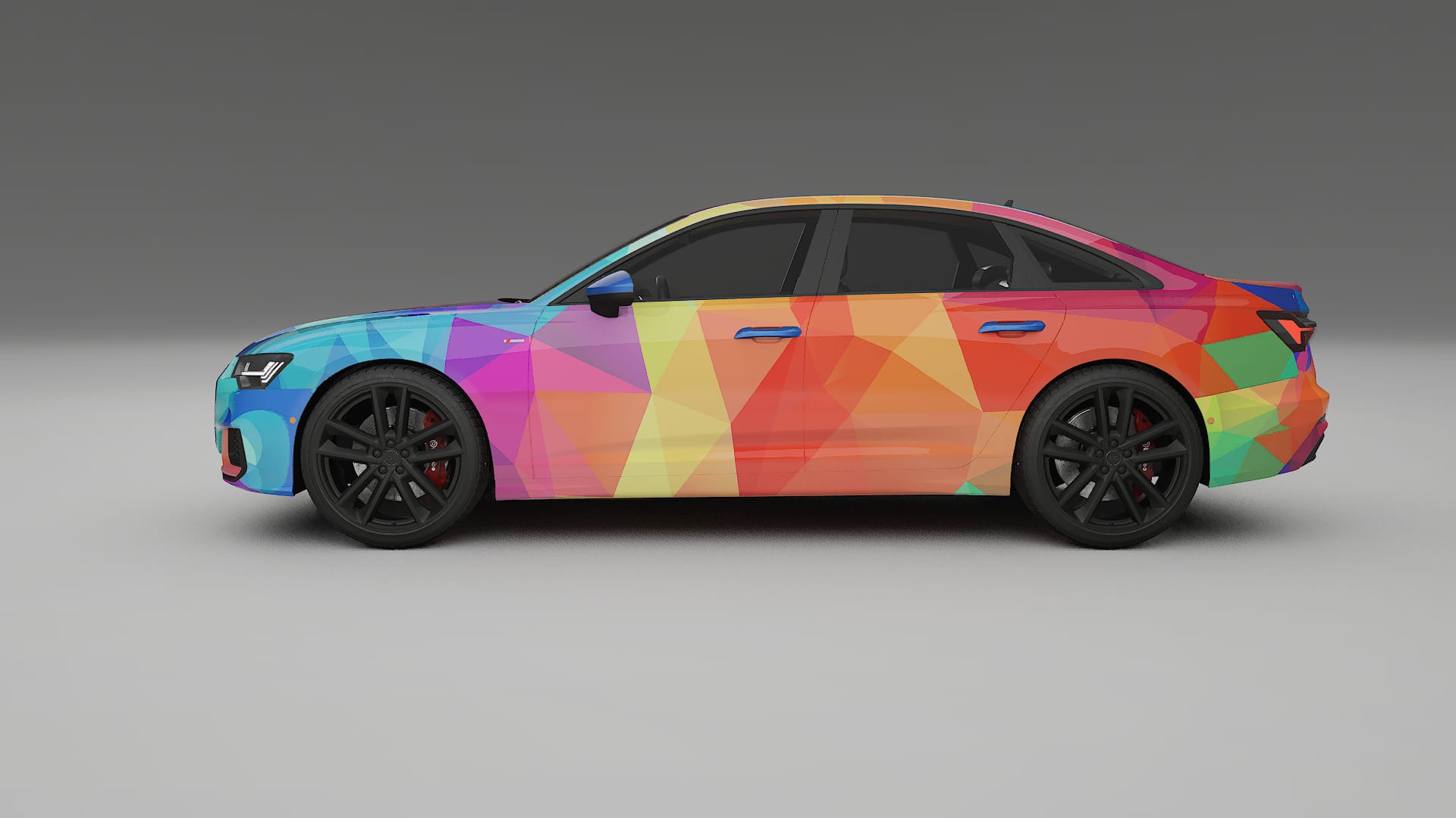 Audi A6 S-Line C8 VECTOR VIBE Designed Wrap PPF Kit – Printable Polyurethane Film