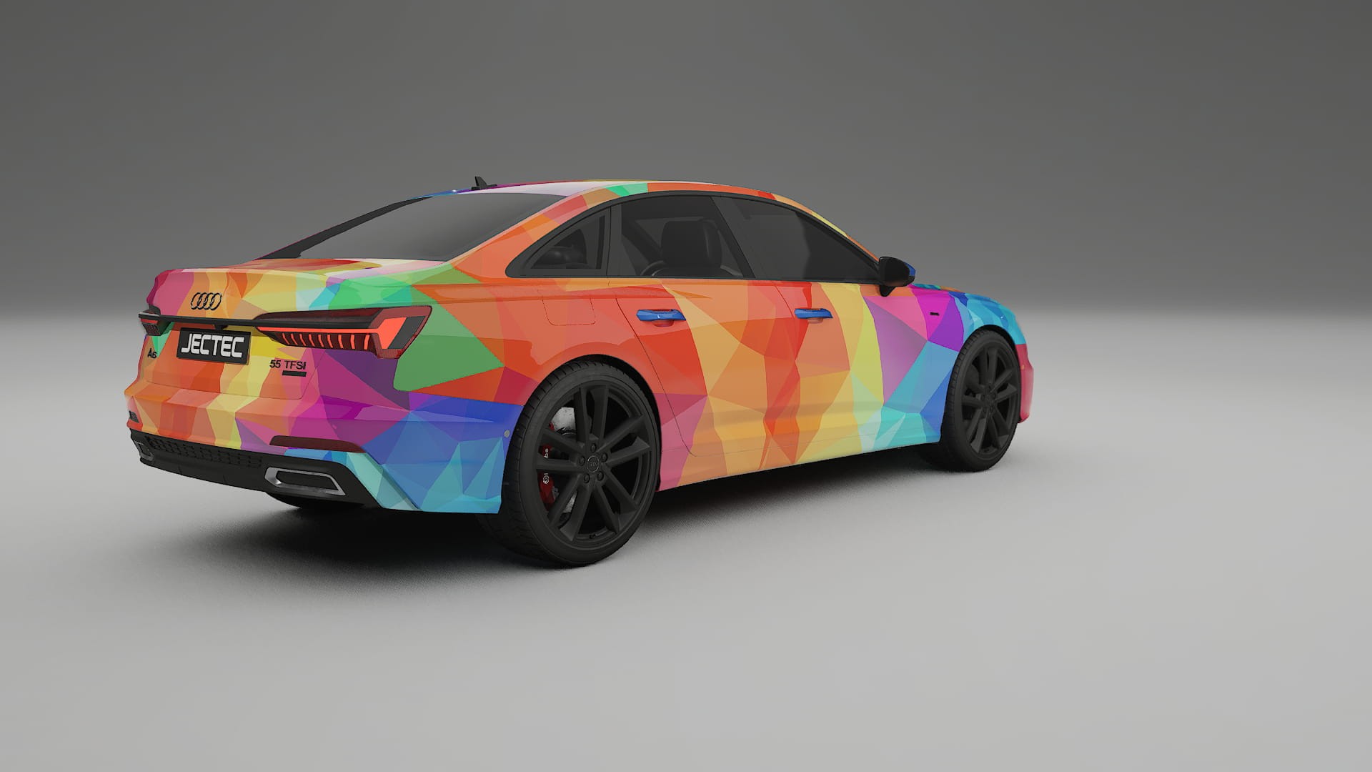 Audi A6 S-Line C8 VECTOR VIBE Designed Wrap PPF Kit – Printable Polyurethane Film