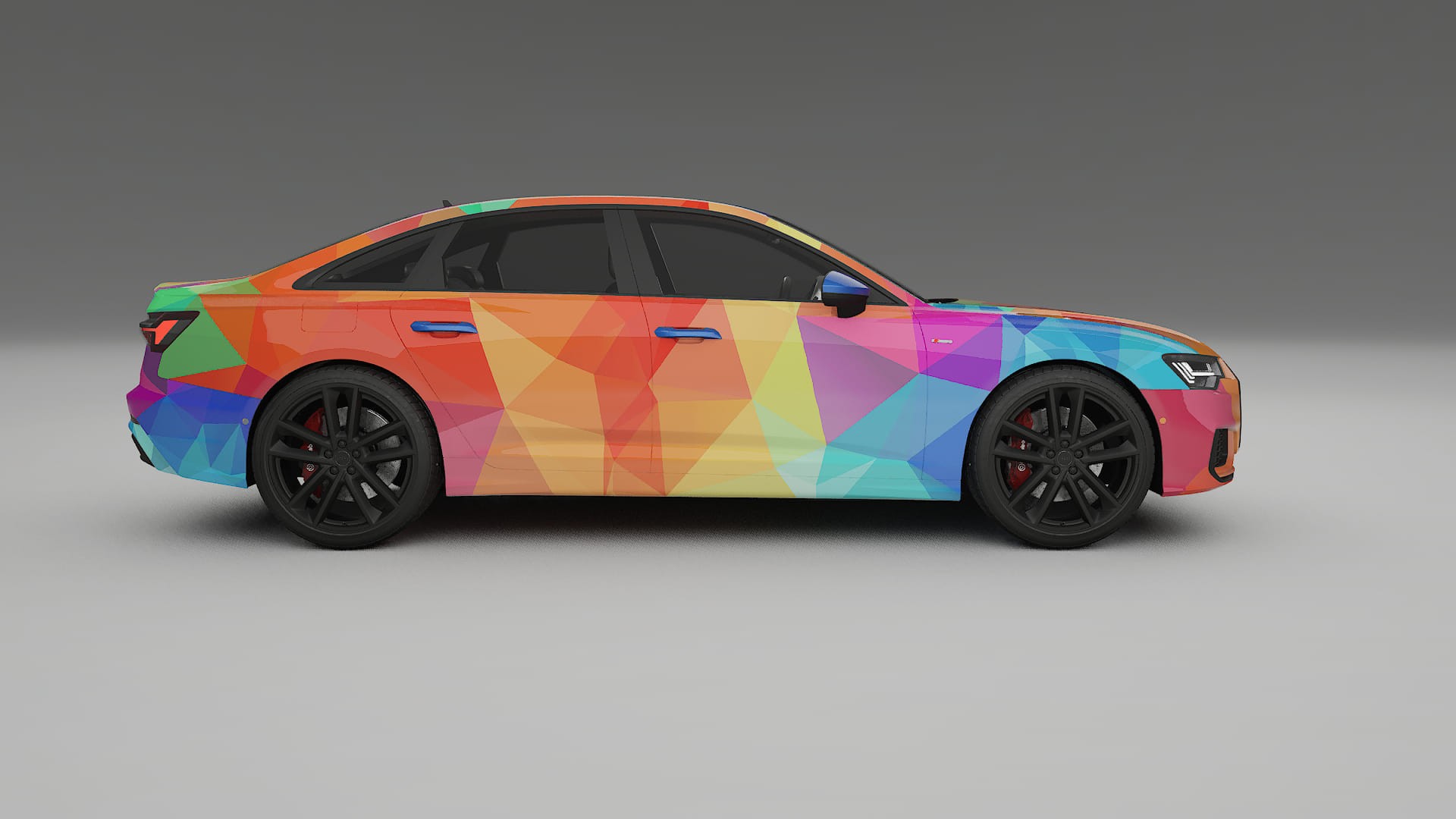 Audi A6 S-Line C8 VECTOR VIBE – Design-Wrap PPF-Kit aus bedruckbarer Polyurethanfolie