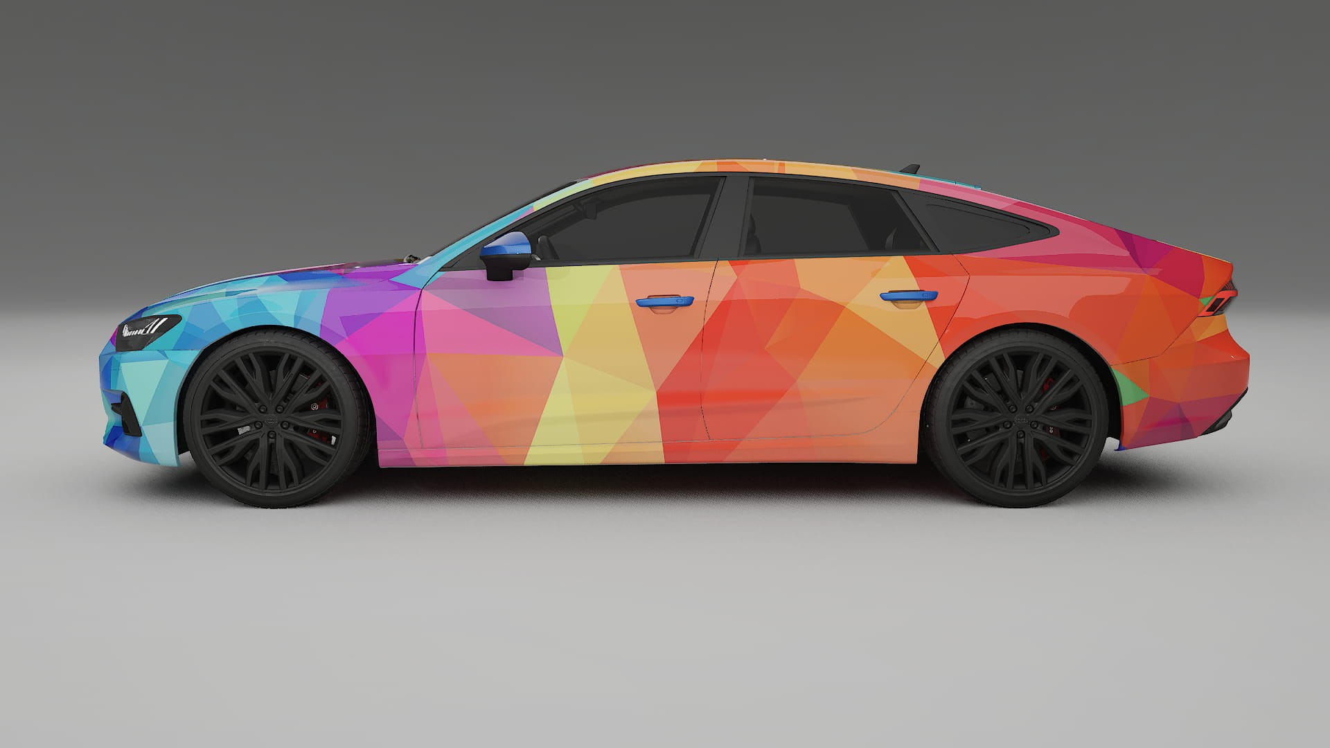 Audi A7 C8 Sportback prefacelift pre-LCI VECTOR VIBE – Design-Wrap PPF-Kit aus bedruckbarer Polyurethanfolie
