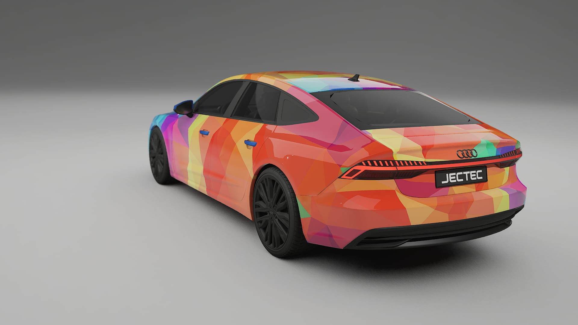 Audi A7 C8 Sportback prefacelift pre-LCI VECTOR VIBE – Design-Wrap PPF-Kit aus bedruckbarer Polyurethanfolie