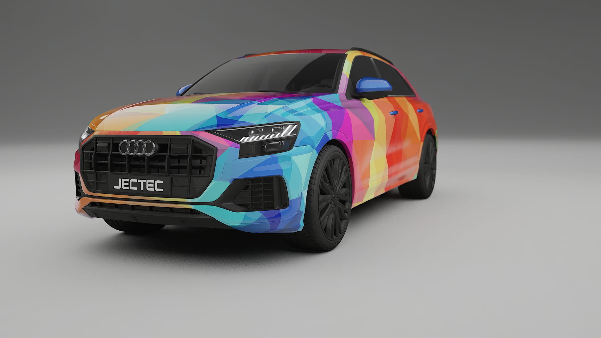 Audi Q8 F1 prefacelift pre-LCI VECTOR VIBE Designed Wrap PPF Kit – Printable Polyurethane Film