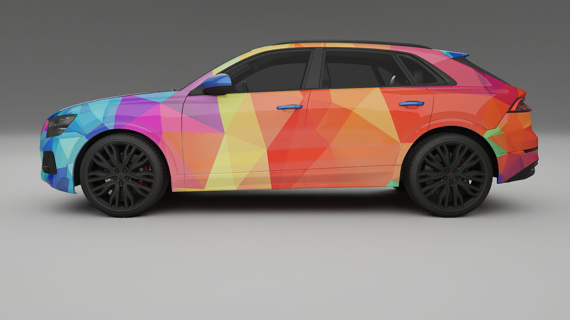 Audi Q8 F1 prefacelift pre-LCI VECTOR VIBE Designed Wrap PPF Kit – Printable Polyurethane Film