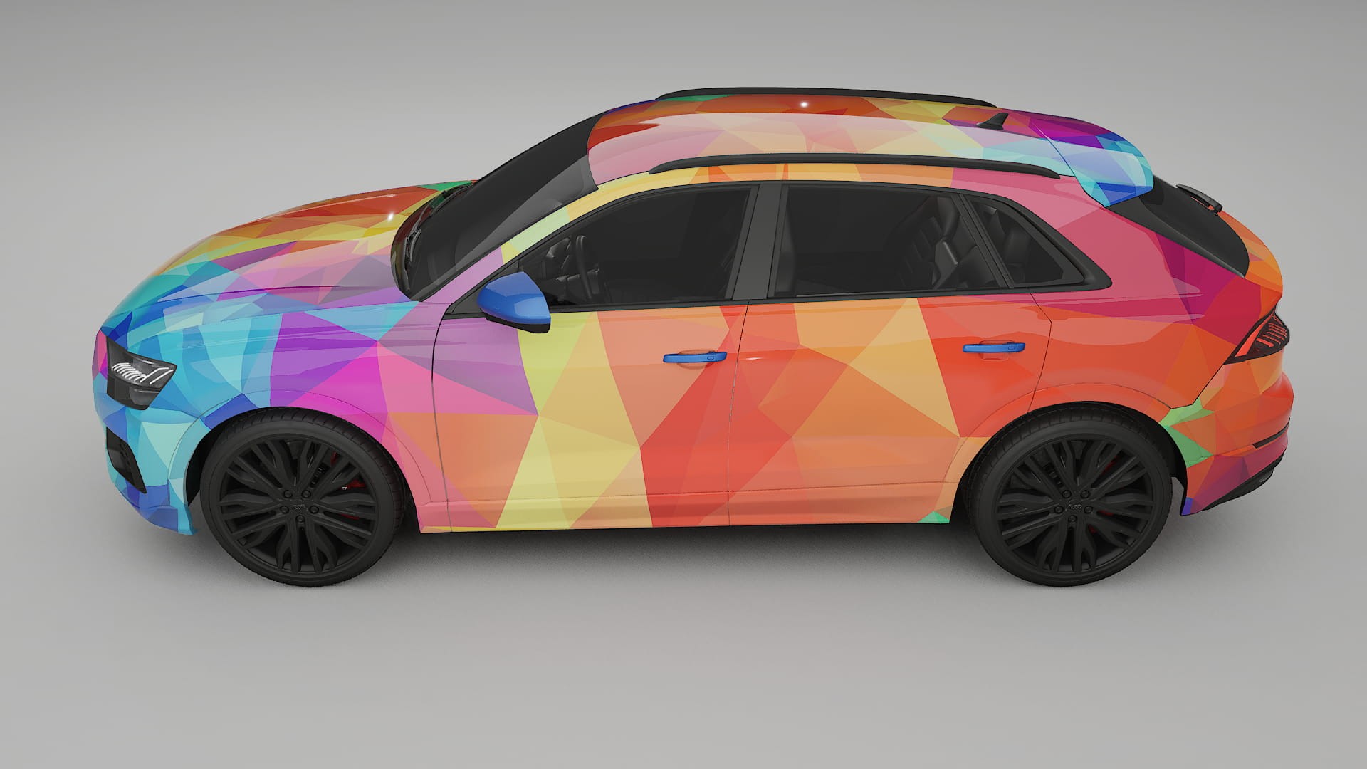 Audi Q8 F1 prefacelift pre-LCI VECTOR VIBE – Design-Wrap PPF-Kit aus bedruckbarer Polyurethanfolie