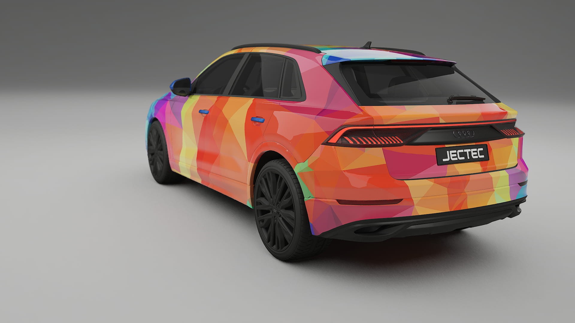Audi Q8 F1 prefacelift pre-LCI VECTOR VIBE Designed Wrap PPF Kit – Printable Polyurethane Film
