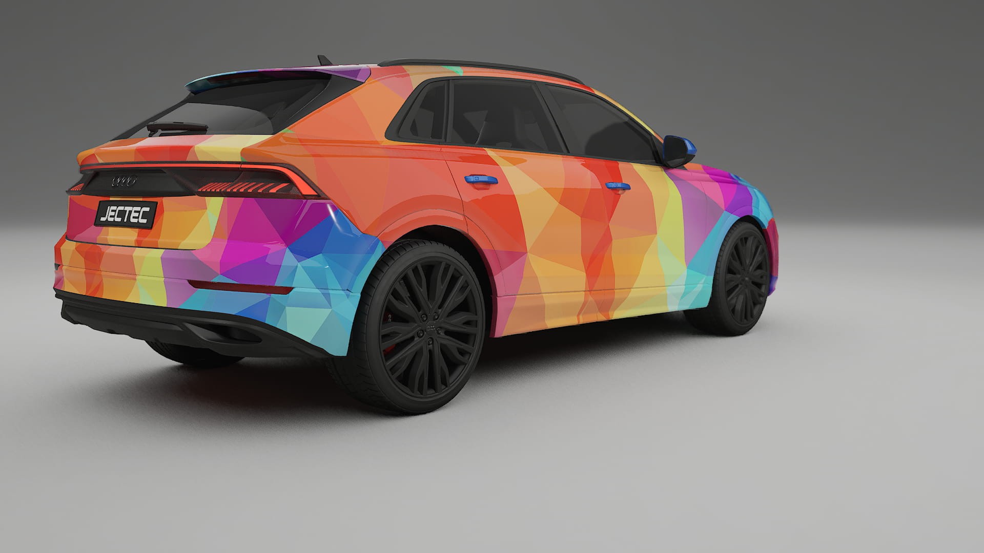 Audi Q8 F1 prefacelift pre-LCI VECTOR VIBE Designed Wrap PPF Kit – Printable Polyurethane Film