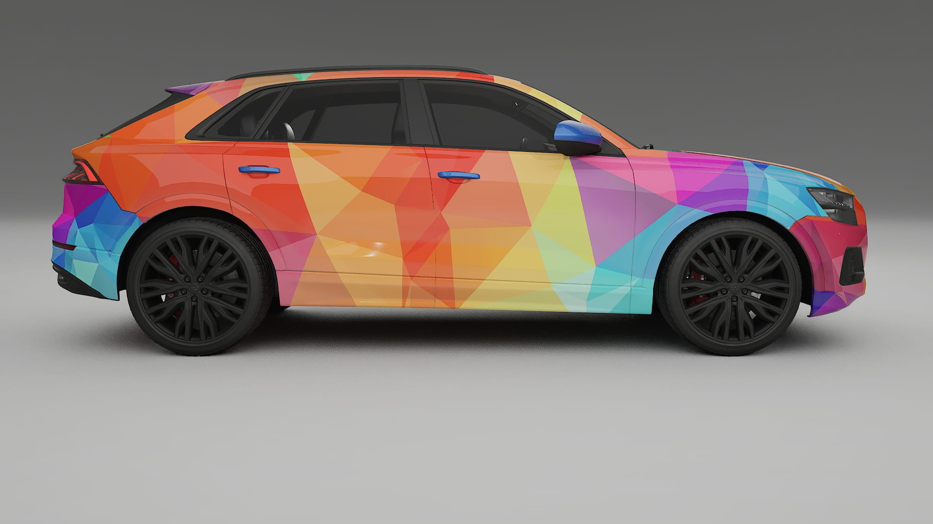 Audi Q8 F1 prefacelift pre-LCI VECTOR WIBE Designed Wrap PPF Kit – Printable Polyurethane Film