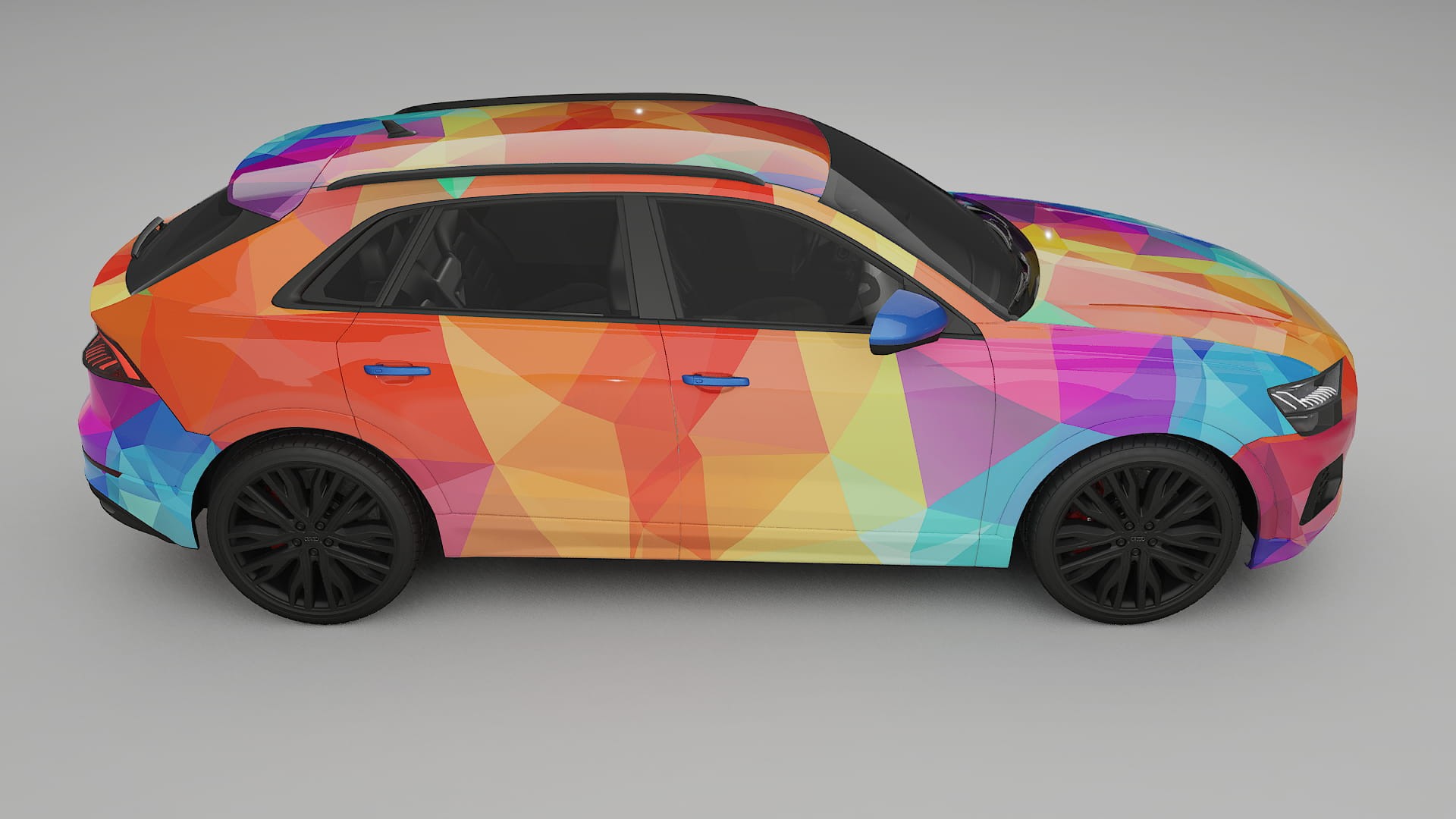 Audi Q8 F1 prefacelift pre-LCI VECTOR WIBE Designed Wrap PPF Kit – Printable Polyurethane Film
