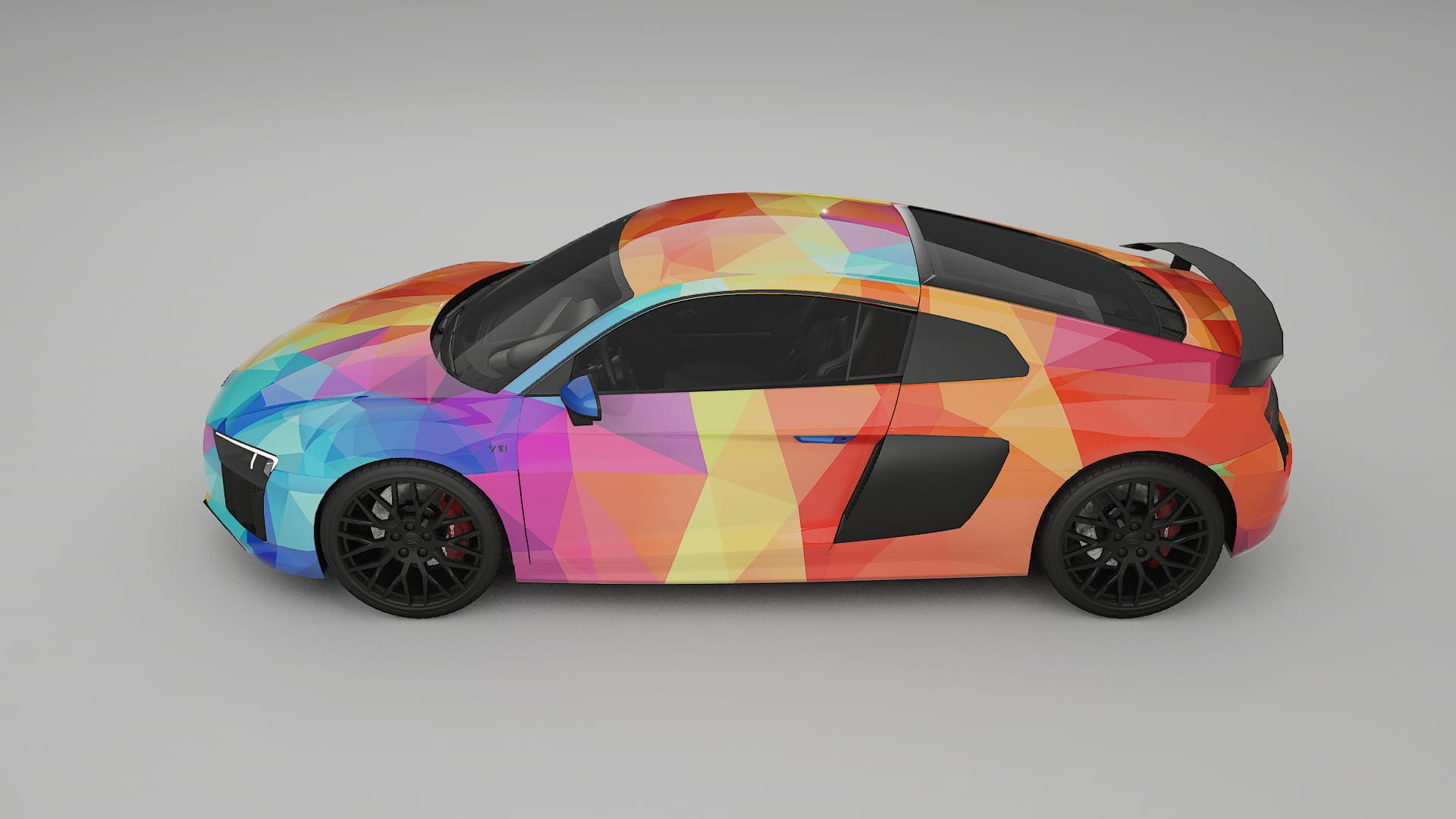 Audi R8 typ-4S prefacelift pre-LCI VECTOR WIBE Designed Wrap PPF Kit – Printable Polyurethane Film