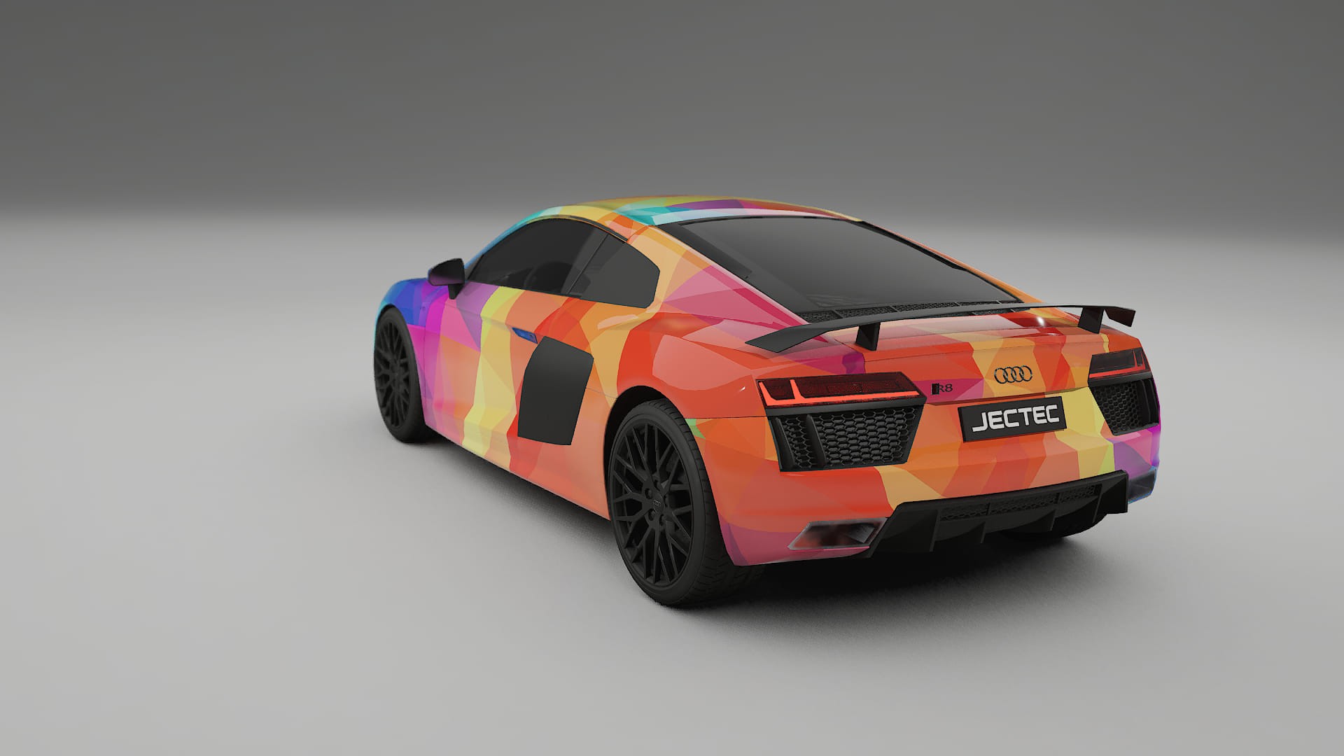Audi R8 typ-4S prefacelift pre-LCI VECTOR VIBE – Design-Wrap PPF-Kit aus bedruckbarer Polyurethanfolie