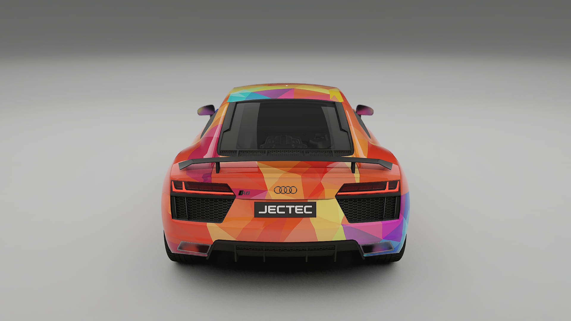 Audi R8 typ-4S prefacelift pre-LCI VECTOR VIBE – Design-Wrap PPF-Kit aus bedruckbarer Polyurethanfolie