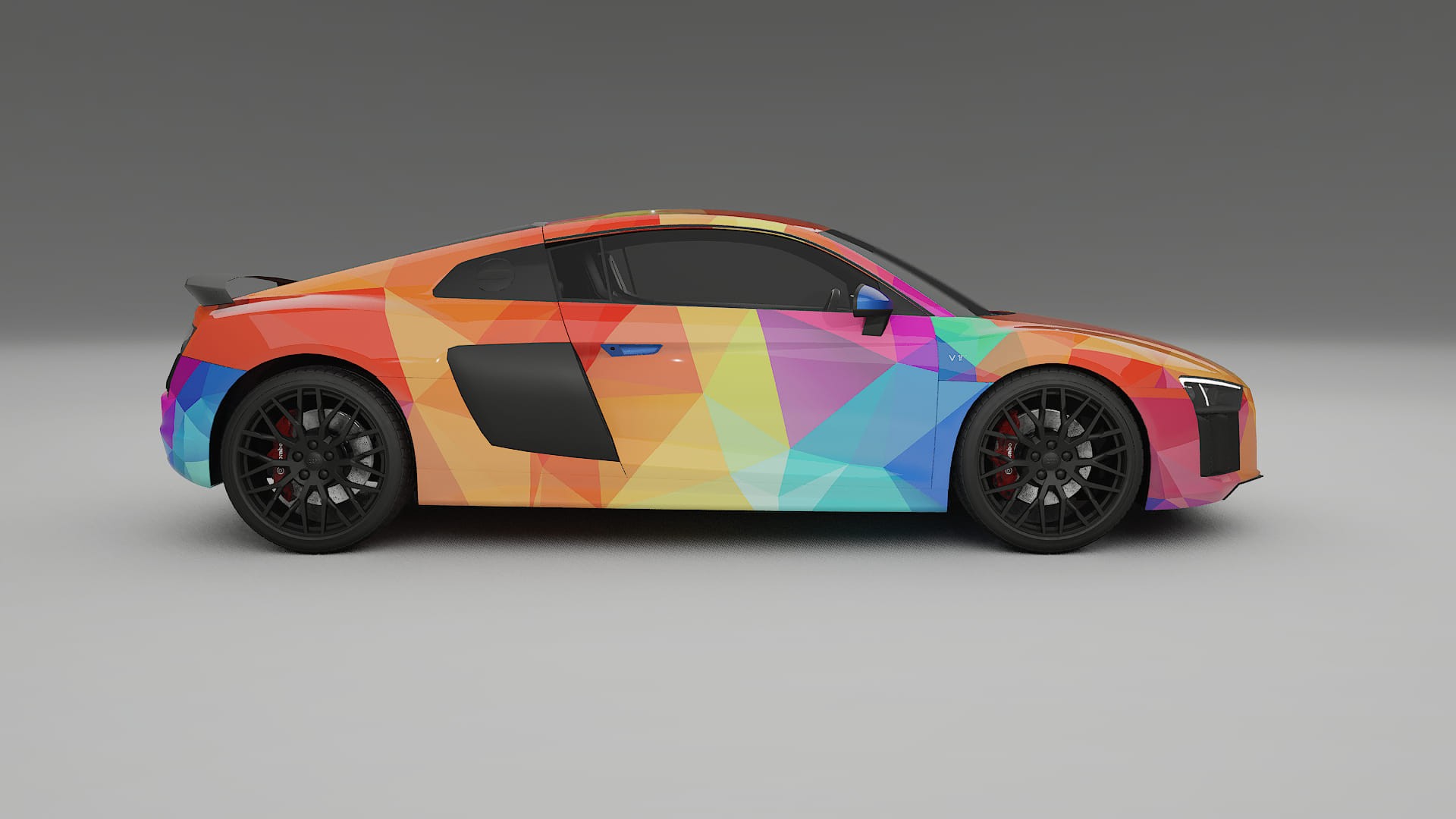 Audi R8 typ-4S prefacelift pre-LCI VECTOR VIBE – Design-Wrap PPF-Kit aus bedruckbarer Polyurethanfolie