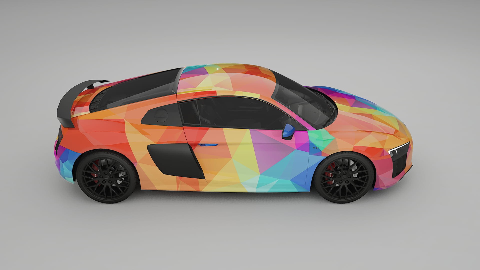 Audi R8 typ-4S prefacelift pre-LCI VECTOR VIBE – Design-Wrap PPF-Kit aus bedruckbarer Polyurethanfolie
