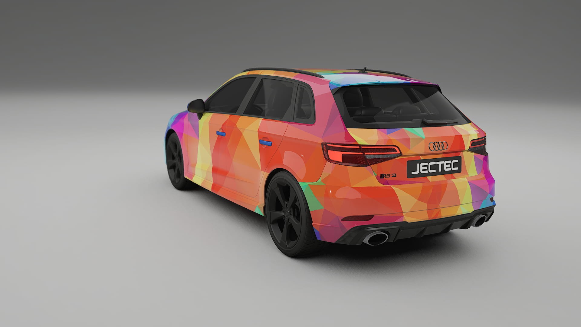 Audi RS3 Sportback 8V facelift LCI VECTOR VIBE Designed Wrap PPF Kit – Printable Polyurethane Film