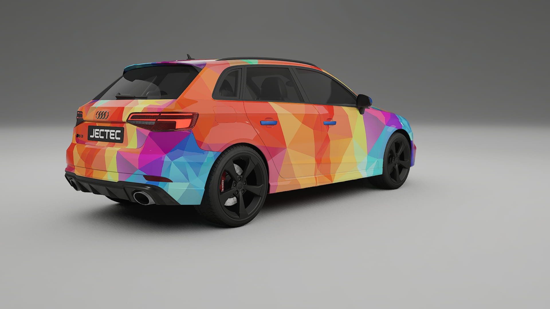 Audi RS3 Sportback 8V facelift LCI VECTOR VIBE – Design-Wrap PPF-Kit aus bedruckbarer Polyurethanfolie