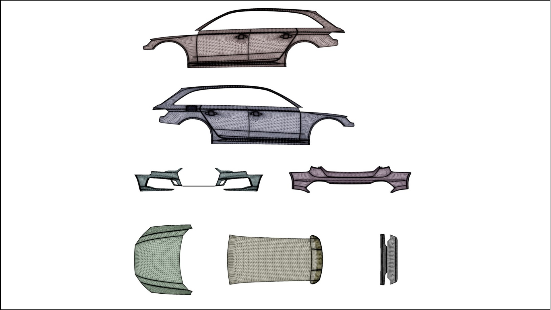 Audi RS4 Avant B9 prefacelift pre-LCI VECTOR VIBE – Design-Wrap PPF-Kit aus bedruckbarer Polyurethanfolie 2