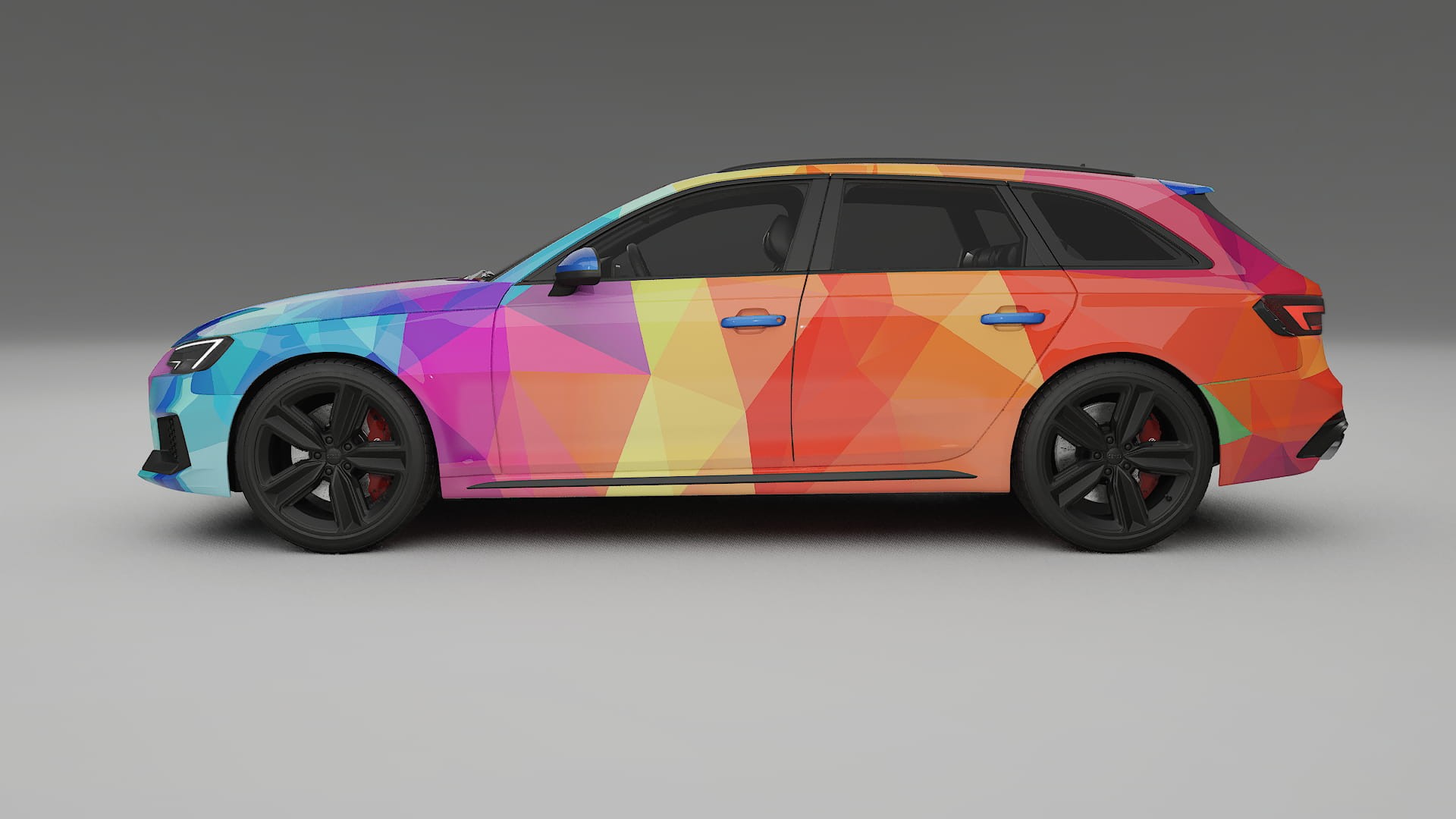 Audi RS4 Avant B9 prefacelift pre-LCI VECTOR VIBE Designed Wrap PPF Kit – Printable Polyurethane Film