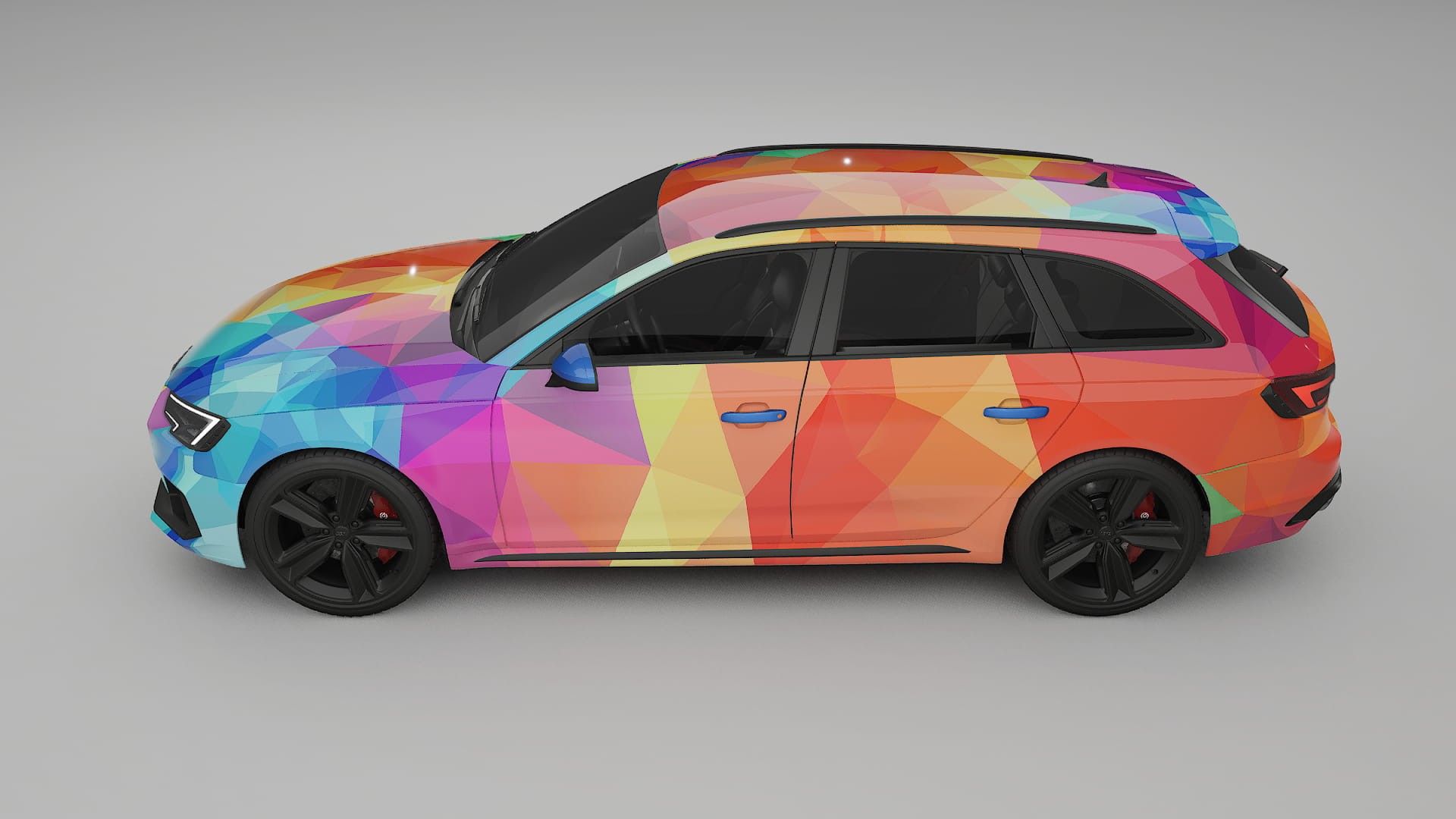 Audi RS4 Avant B9 prefacelift pre-LCI VECTOR VIBE – Design-Wrap PPF-Kit aus bedruckbarer Polyurethanfolie
