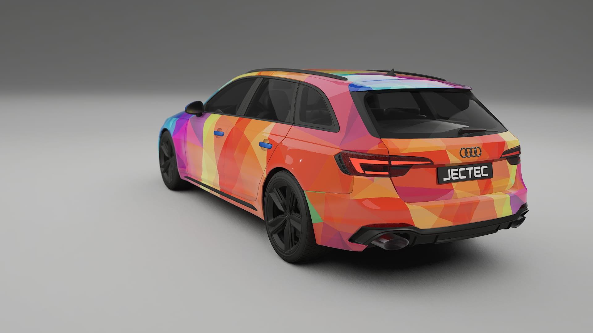 Audi RS4 Avant B9 prefacelift pre-LCI VECTOR VIBE – Design-Wrap PPF-Kit aus bedruckbarer Polyurethanfolie