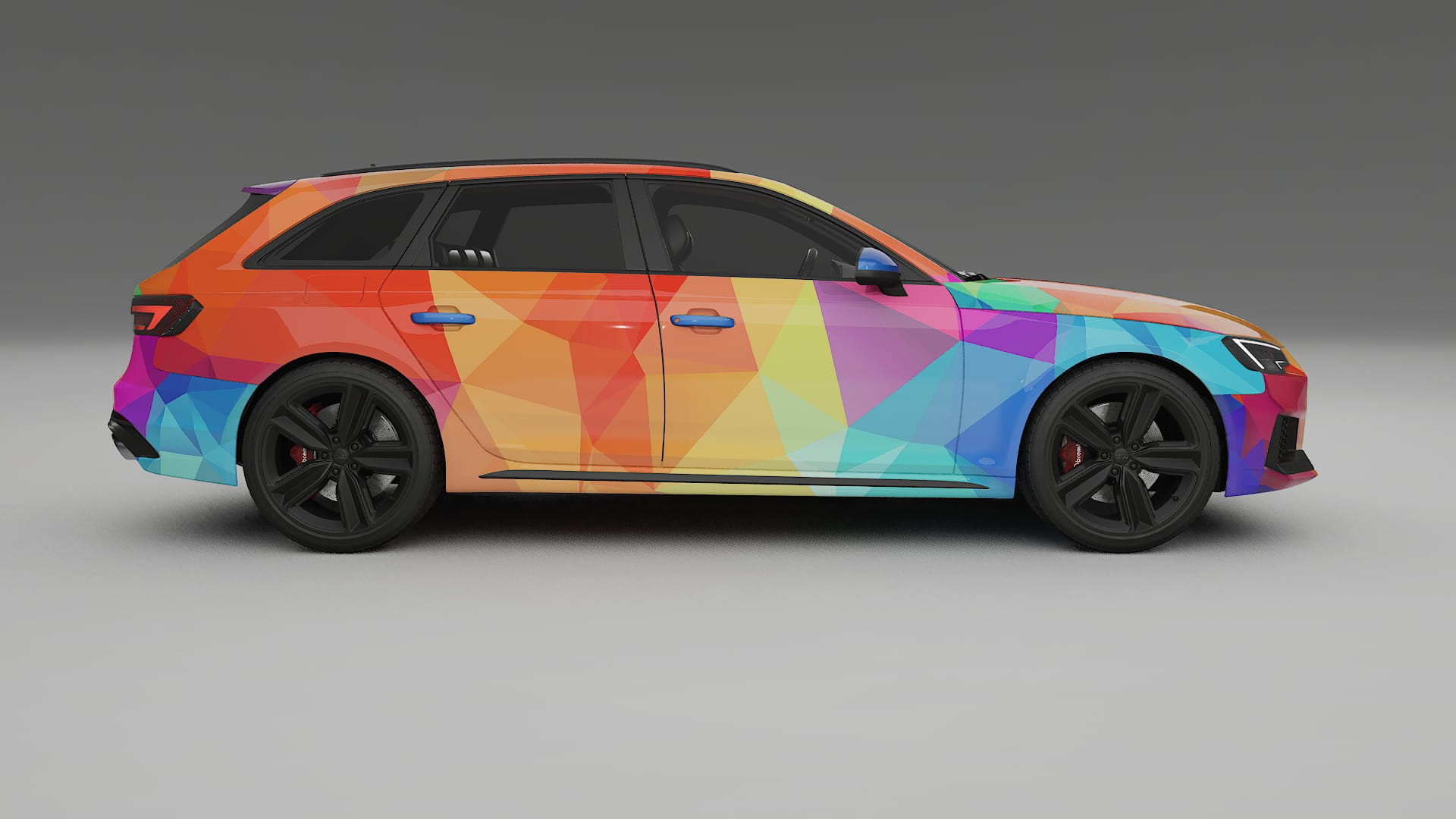 Audi RS4 Avant B9 prefacelift pre-LCI VECTOR VIBE – Design-Wrap PPF-Kit aus bedruckbarer Polyurethanfolie