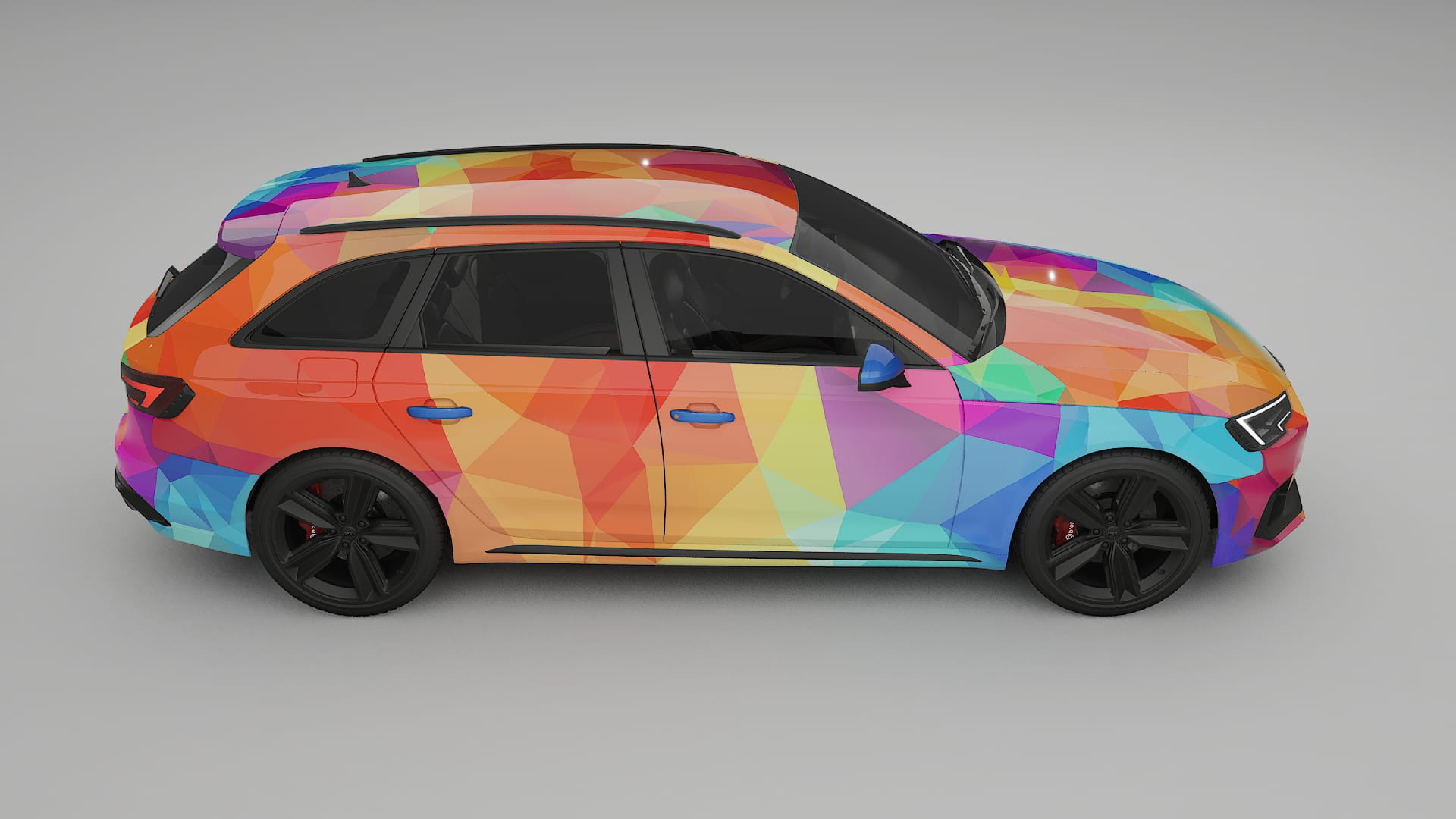 Audi RS4 Avant B9 prefacelift pre-LCI VECTOR VIBE Designed Wrap PPF Kit – Printable Polyurethane Film