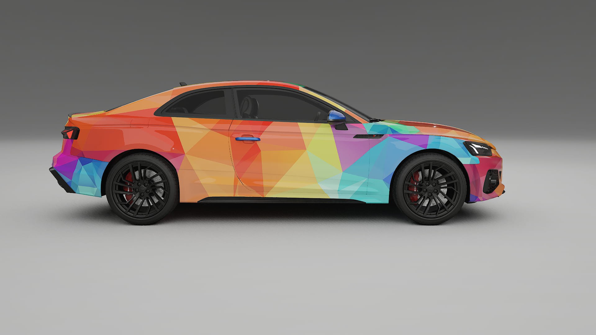 Audi RS5 Coupe B9 facelift pre-LCI VECTOR VIBE – Design-Wrap PPF-Kit aus bedruckbarer Polyurethanfolie