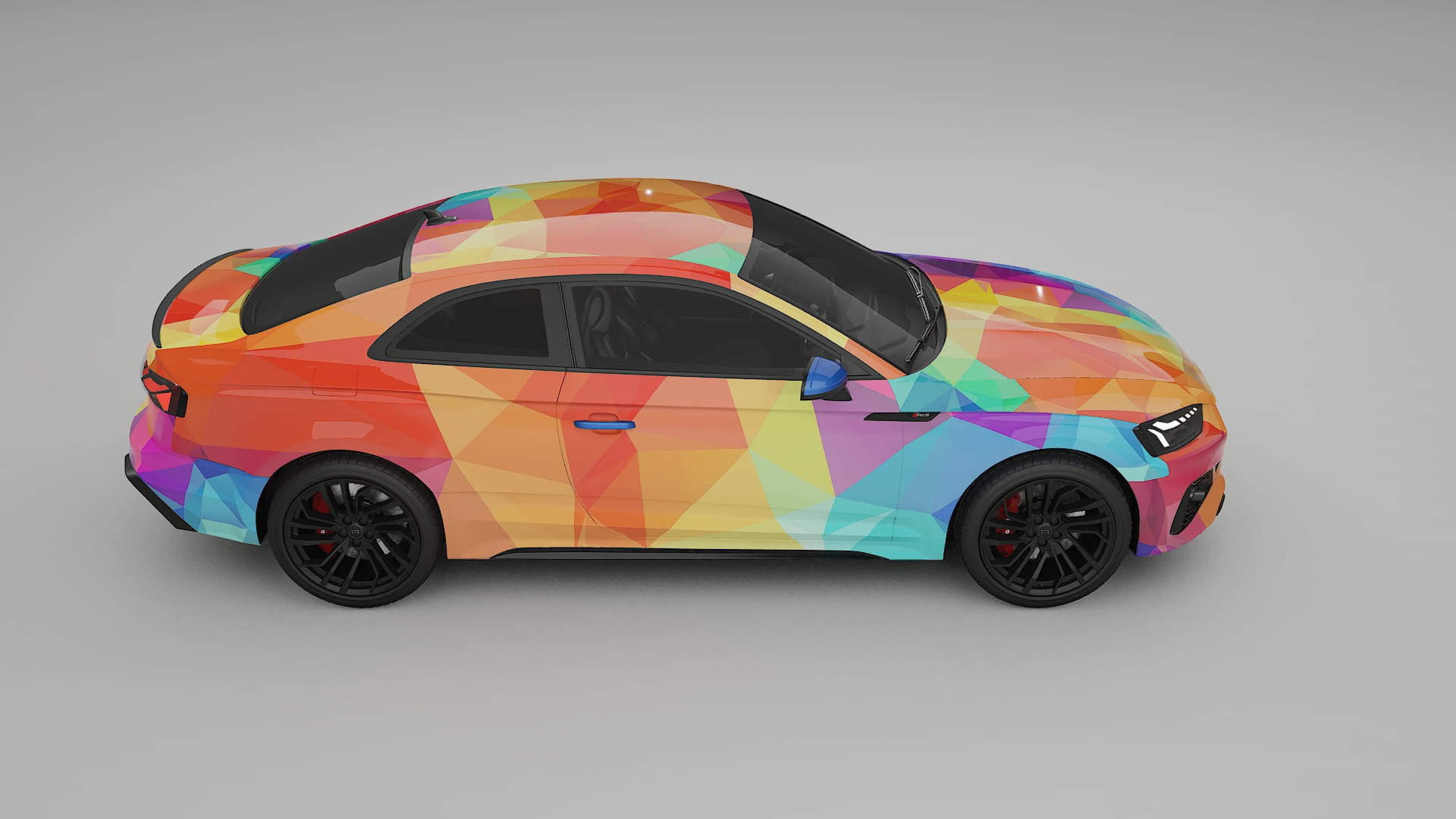 Audi RS5 Coupe B9 facelift pre-LCI VECTOR VIBE – Design-Wrap PPF-Kit aus bedruckbarer Polyurethanfolie
